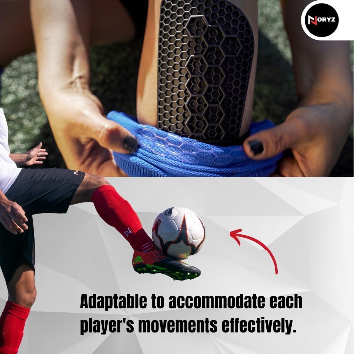 Protectores de Espinilla NORYZ de Silicona para Fútbol Adultos y Niños