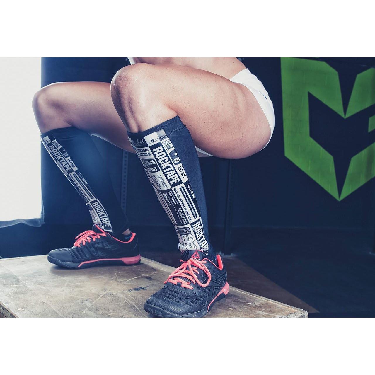 Mangas de Compresión RockTape RockGuards para Espinillas - Pequeño