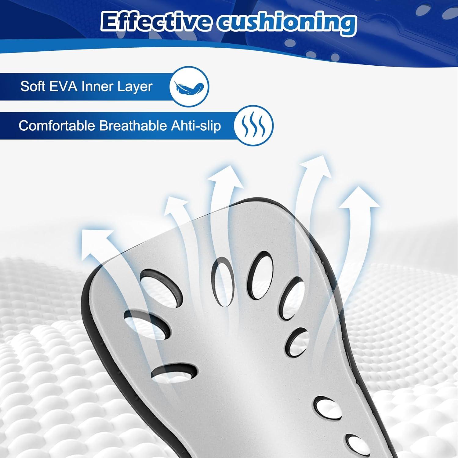 Protectores de Espinillas de Fútbol NADUSEP, 2 Pares, Transpirables