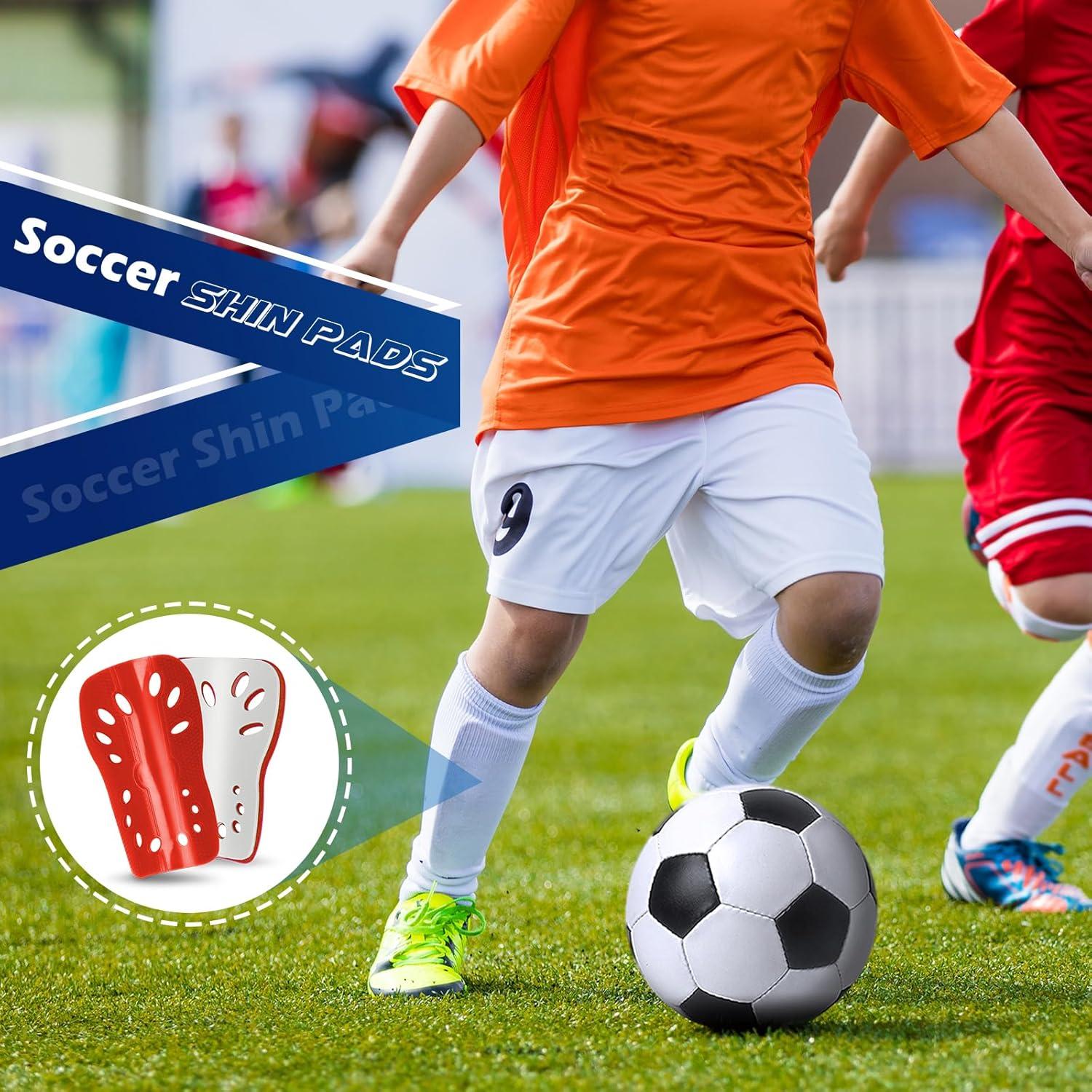 Protectores de Espinillas de Fútbol NADUSEP, 2 Pares, Transpirables