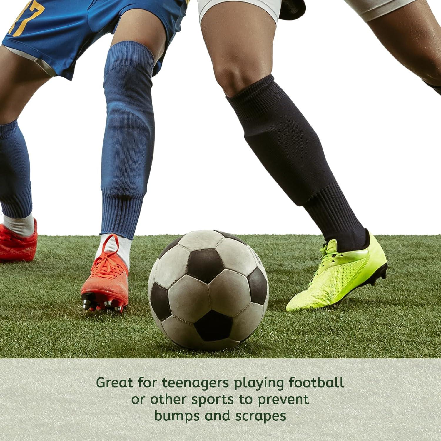 Mini Espinilleras de Fútbol Heygueo para Niños 9.9x5.8 cm