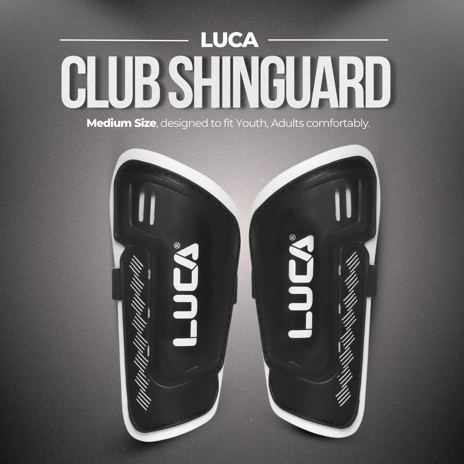 Espinilleras de Fútbol LUCA para Jóvenes y Adultos - Tamaño Mediano