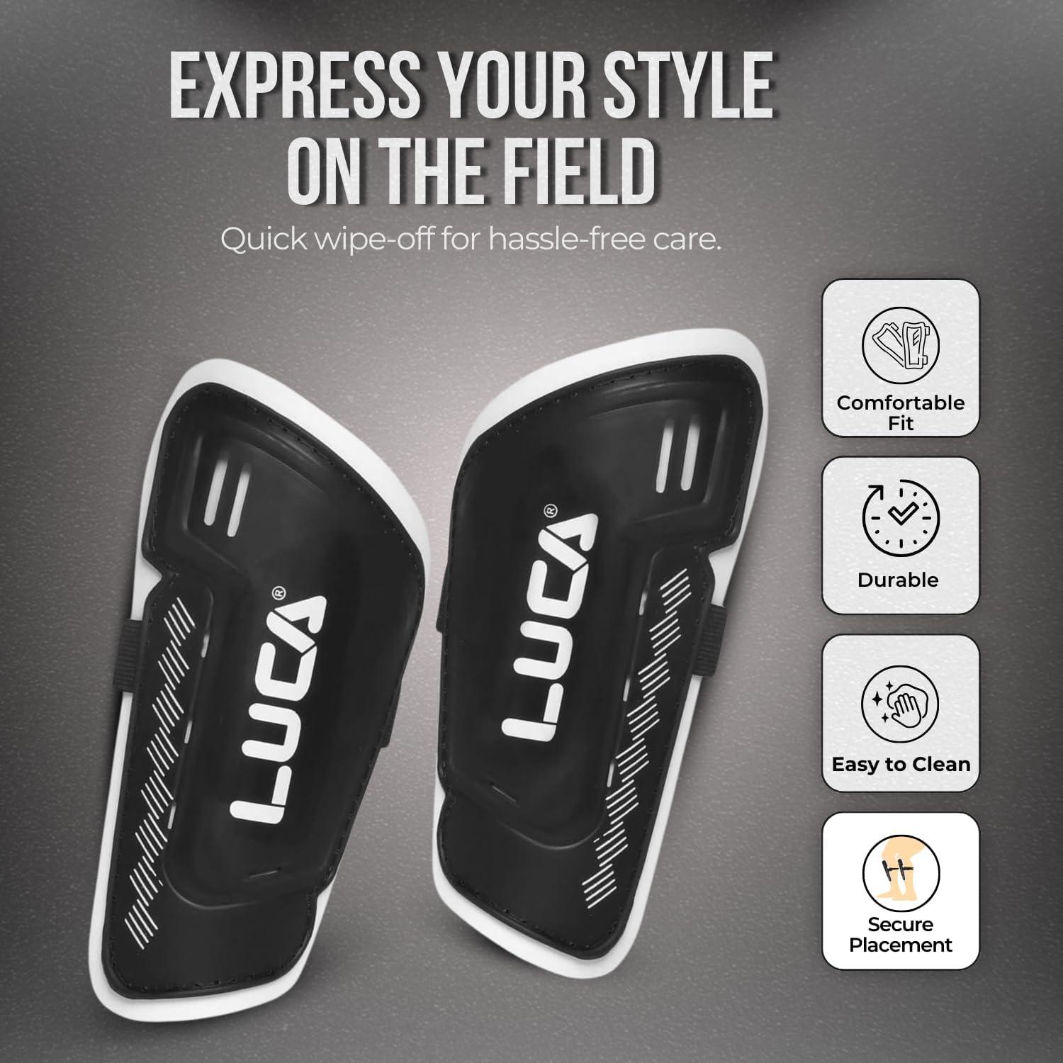 Espinilleras de Fútbol LUCA para Jóvenes y Adultos - Tamaño Mediano