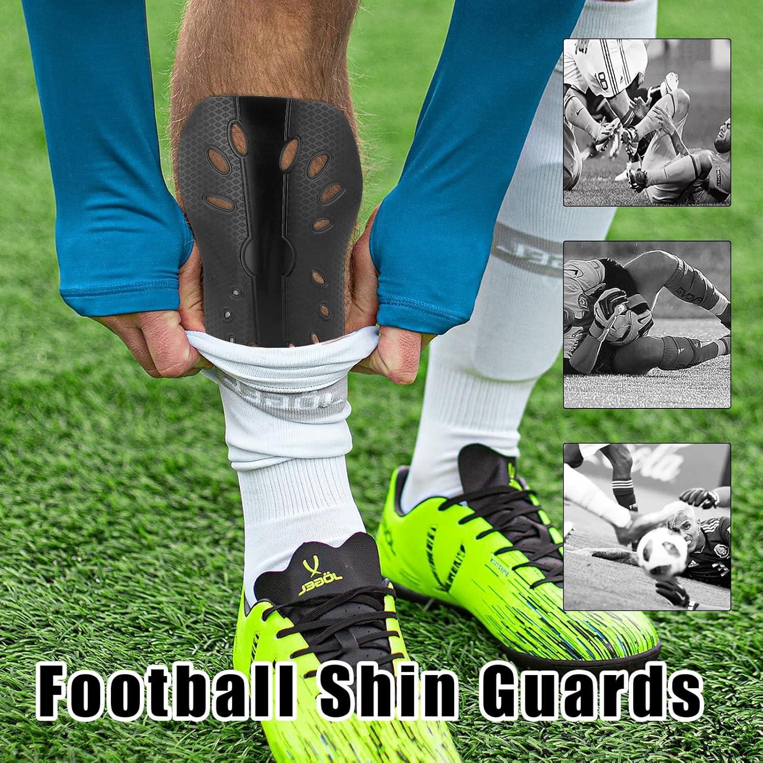 Espinilleras de Fútbol Molain 2 Pairs, Livianas y Transpirables