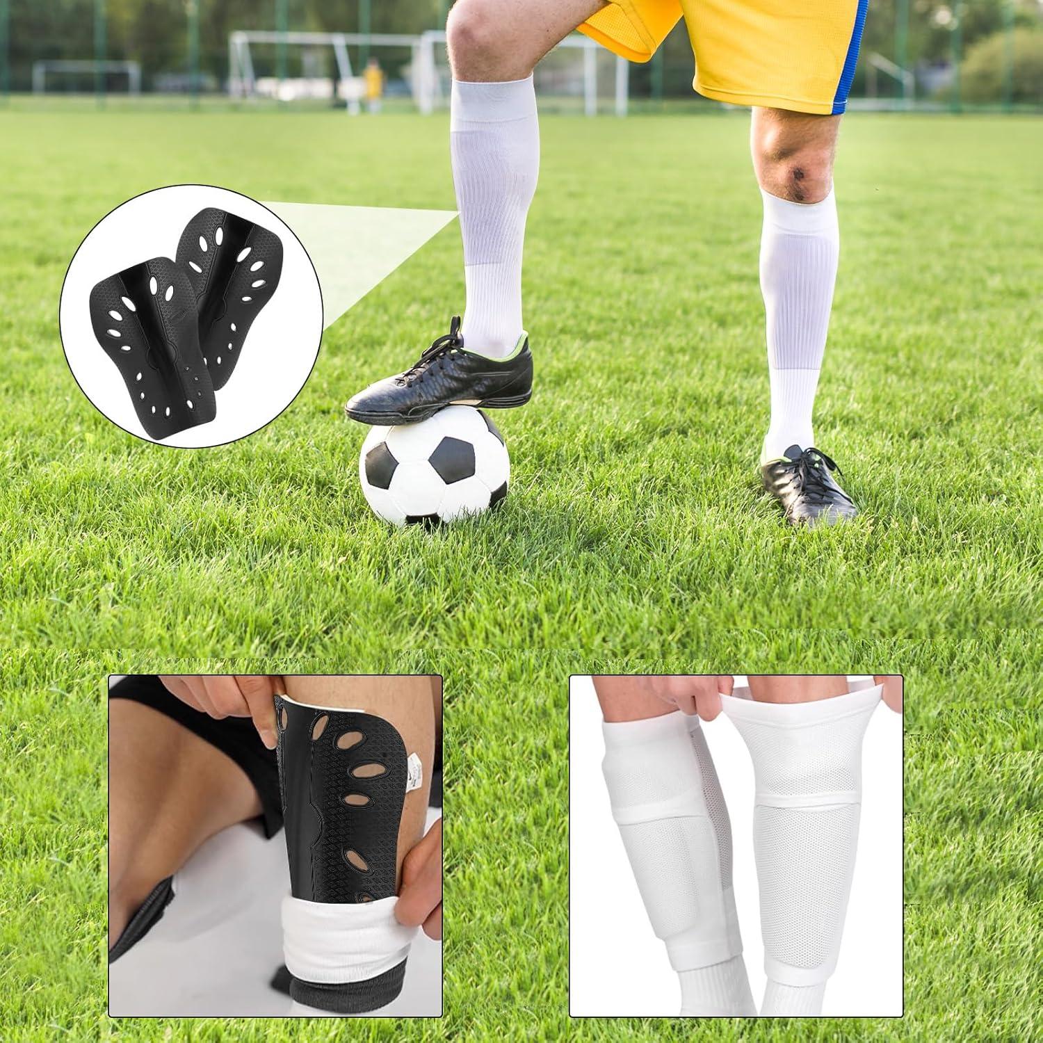 Espinilleras de Fútbol Molain 2 Pairs, Livianas y Transpirables