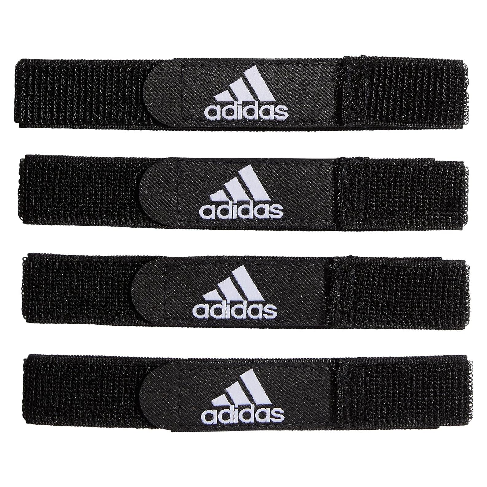 Fajas para Espinilleras Adidas - 4 Unidades Ajustables Negras
