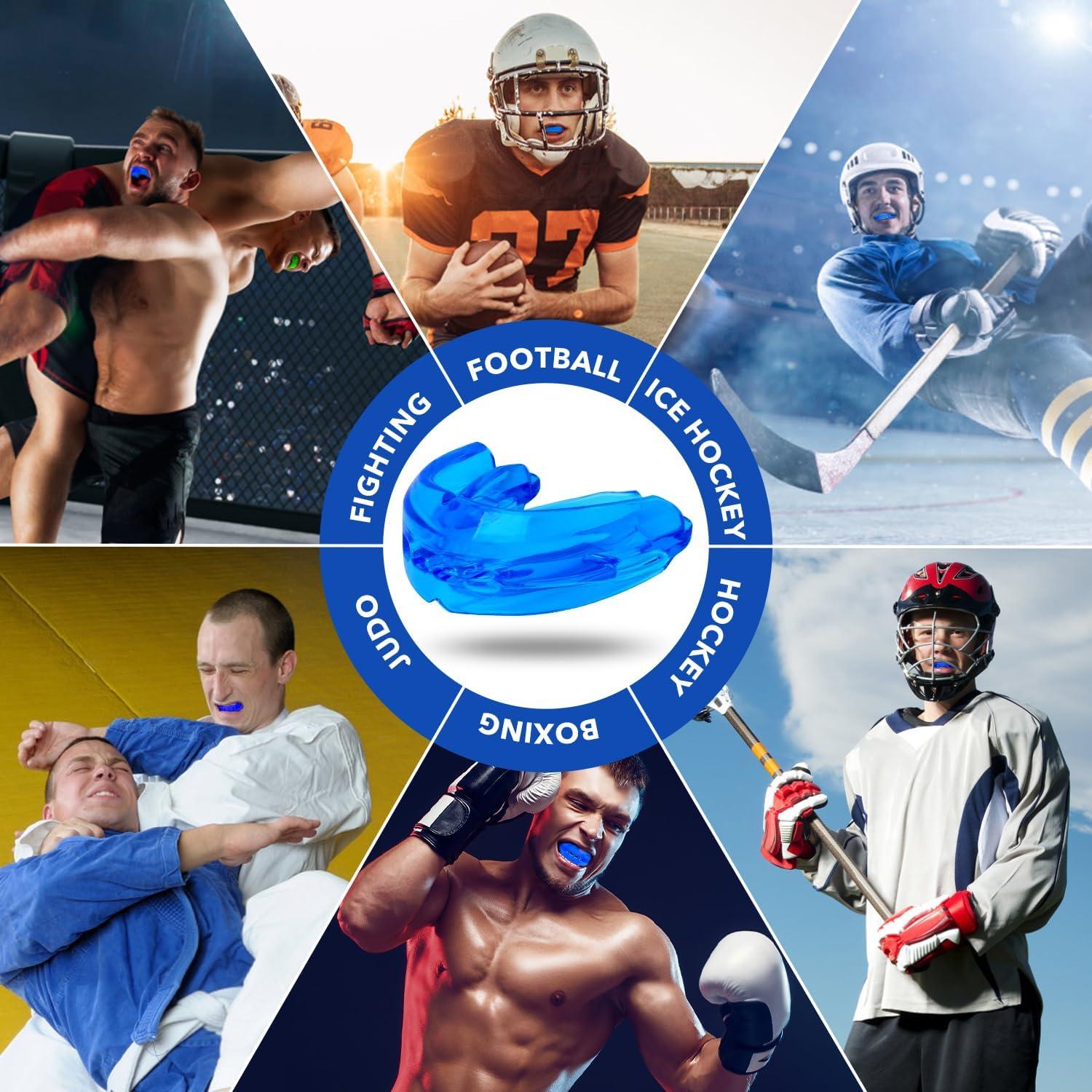 Protector Bucal Deportivo Doble Dick Being Azul Sin Hervir