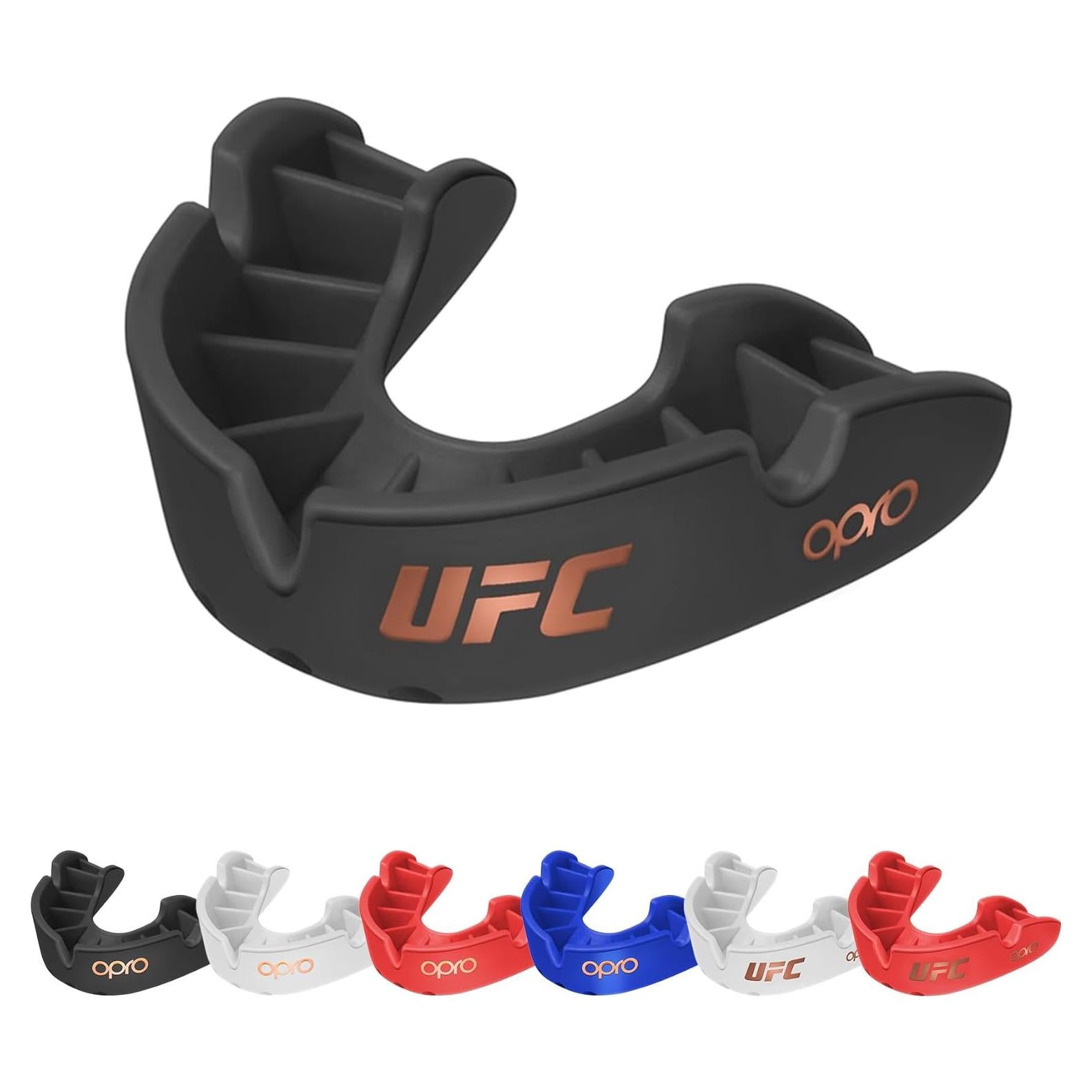 Protector Bucal OPRO Nivel Bronce Adulto UFC Rojo - Ajuste Personalizado