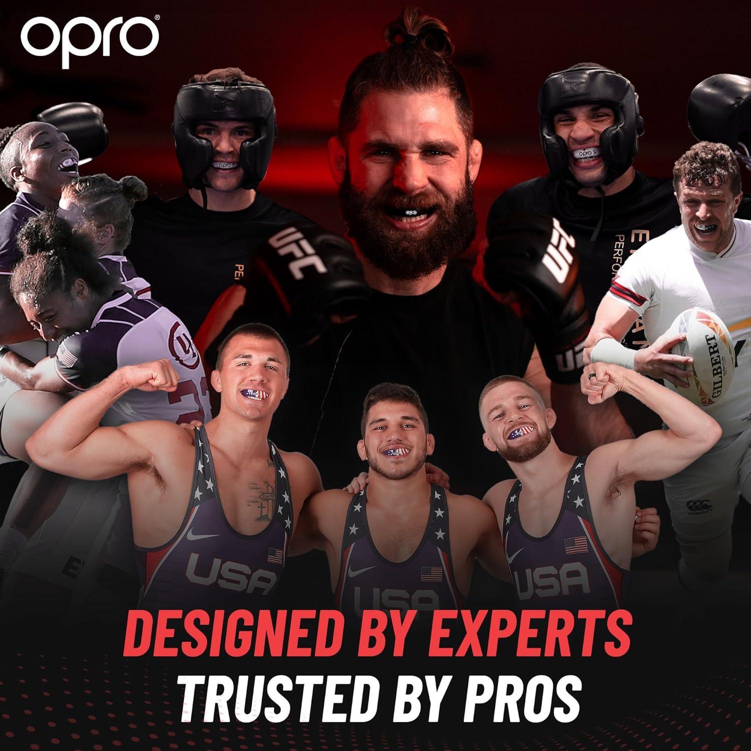 Protector Bucal OPRO Nivel Bronce Adulto UFC Rojo - Ajuste Personalizado