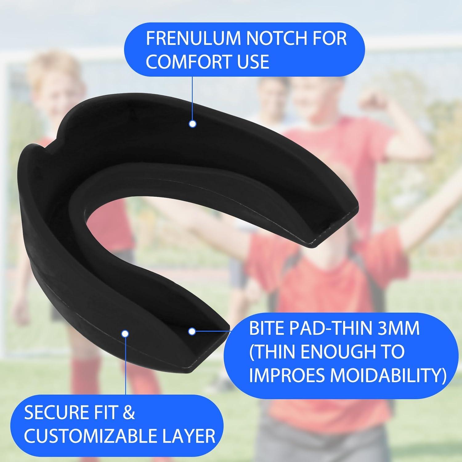 4 Protectores Bucales Deportivos Qianyu para Boxeo y MMA