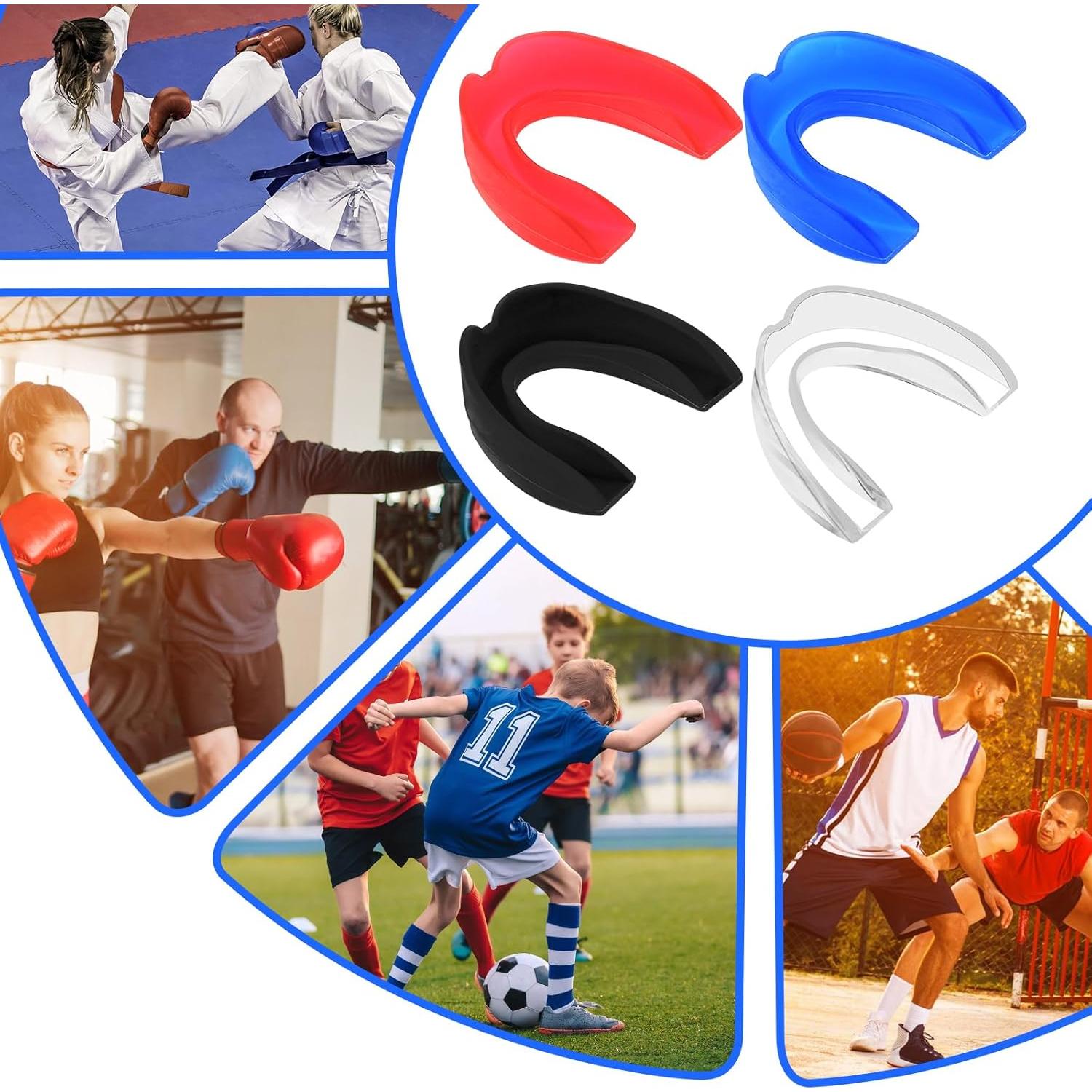 4 Protectores Bucales Deportivos Qianyu para Boxeo y MMA