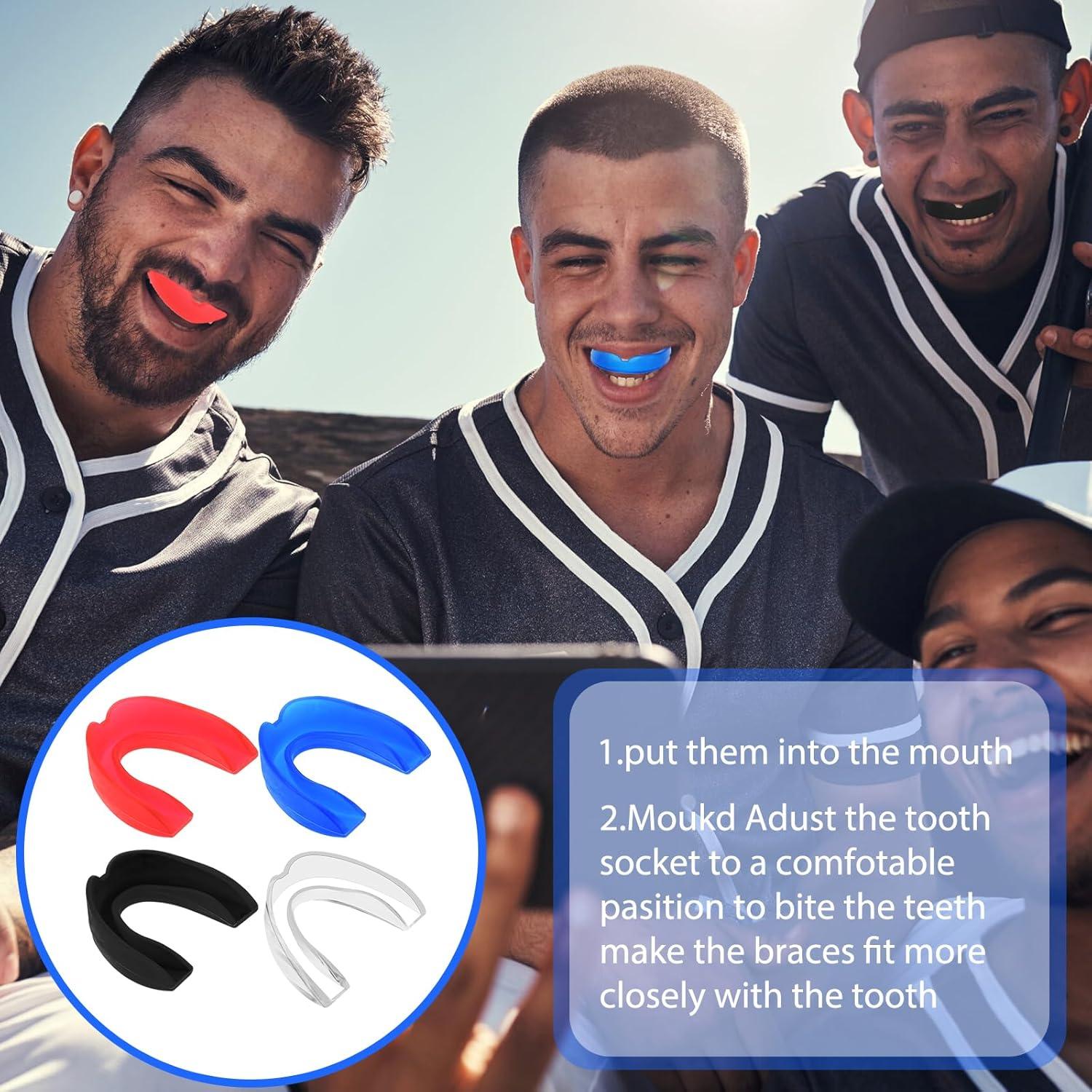 4 Protectores Bucales Deportivos Qianyu para Boxeo y MMA