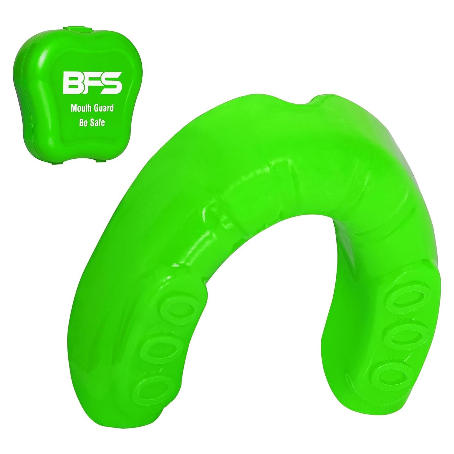Protector Bucal Deportivo BFS IMPEX Verde Fluorescente para Niños