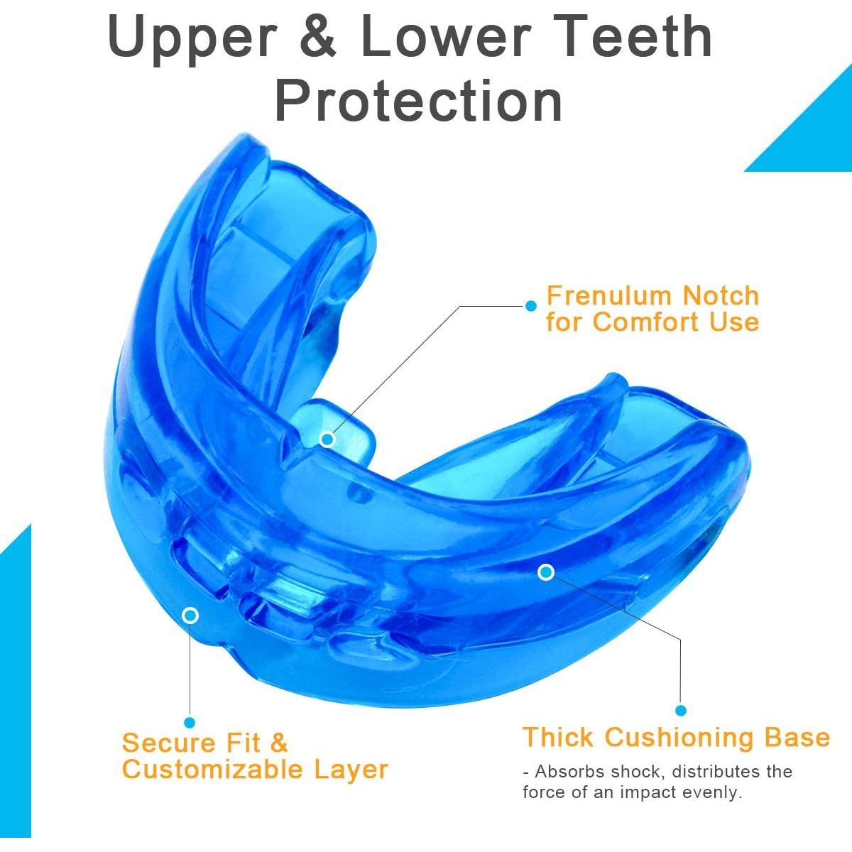 Protector Bucal Doble Coolrunner para Brackets - Azul