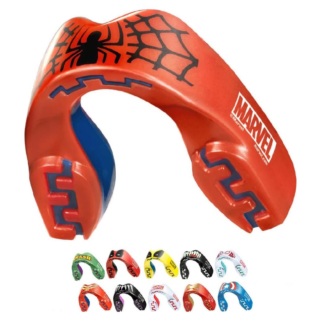 Protector Bucal Deportivo Safejawz Spider-Man Doble Capa Adulto
