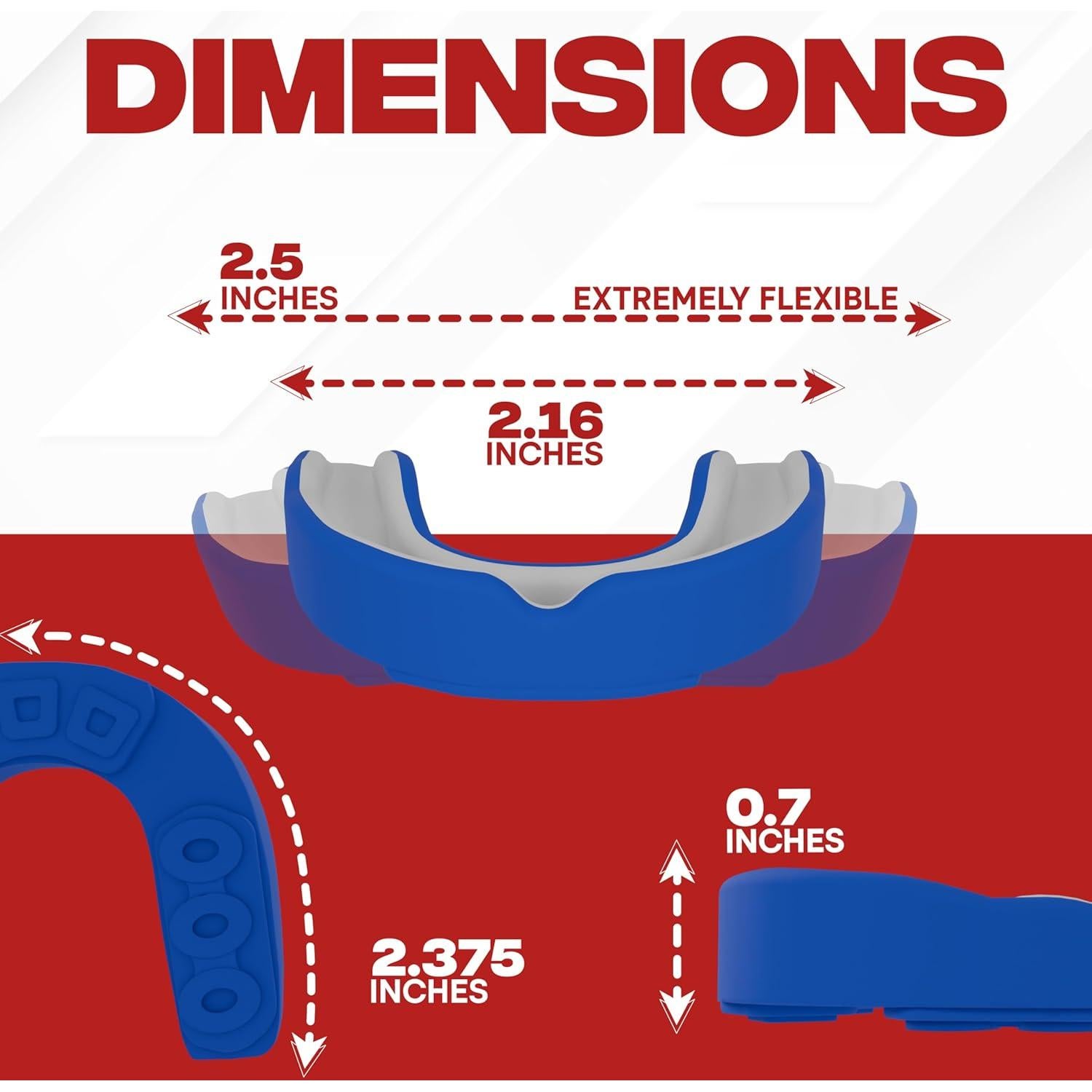Protector Bucal Safe Grin para Boxeo y MMA - Azul