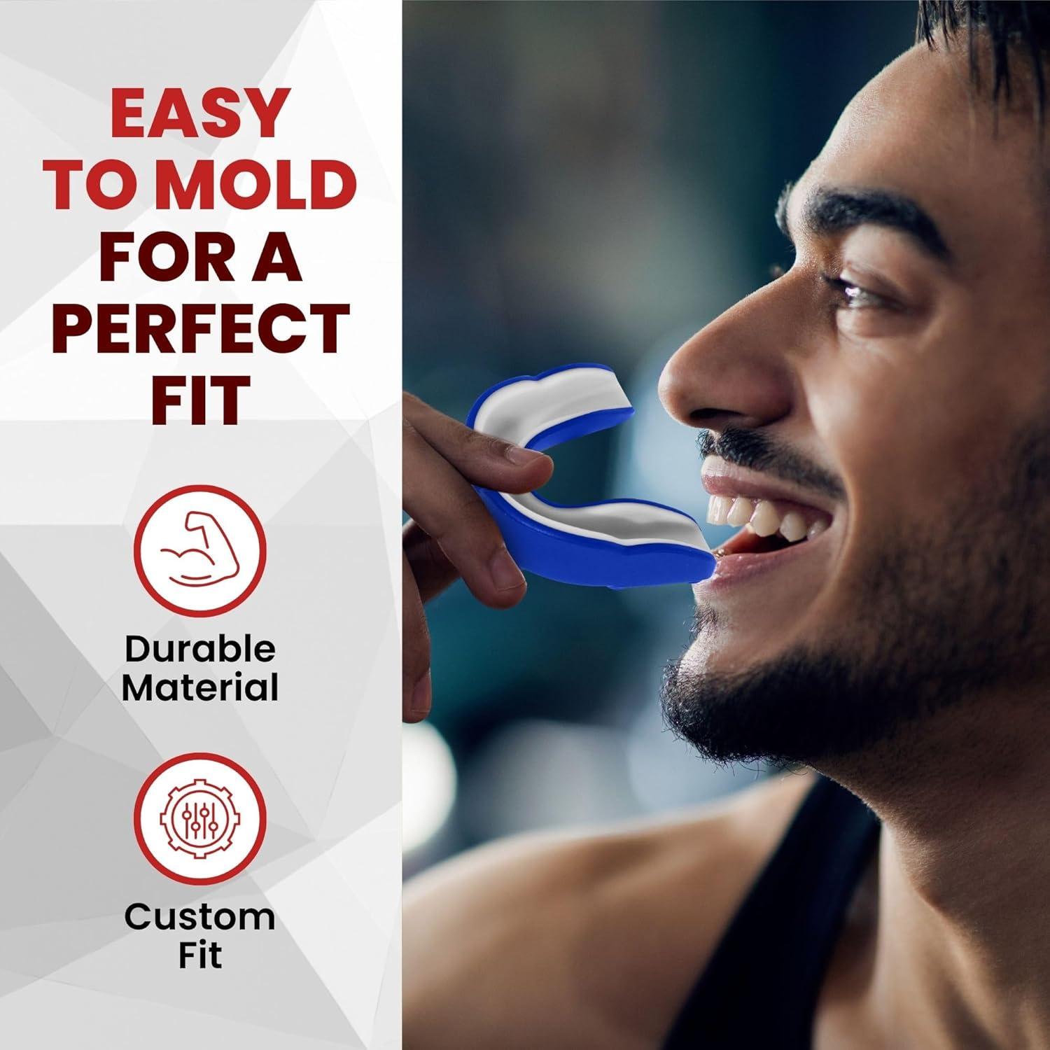 Protector Bucal Safe Grin para Boxeo y MMA - Azul