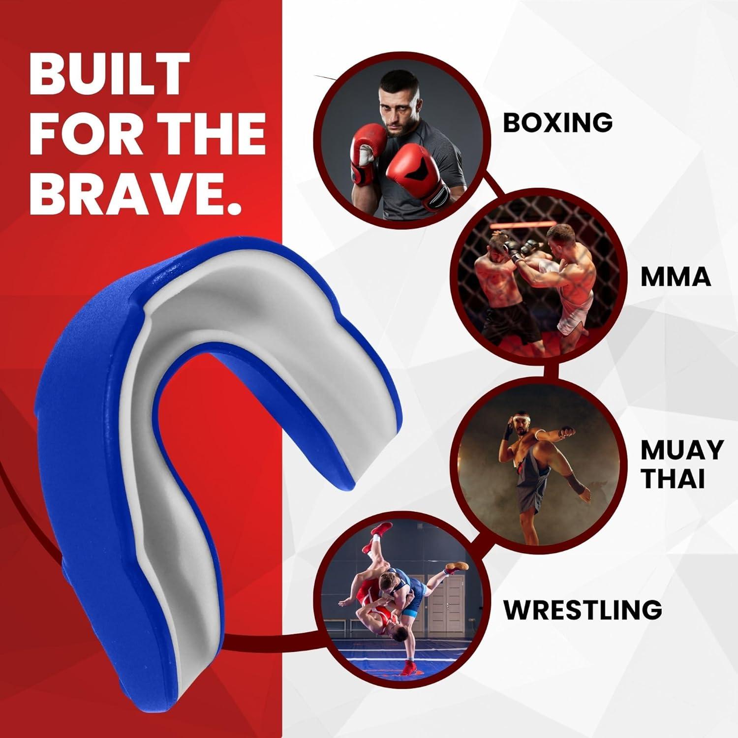 Protector Bucal Safe Grin para Boxeo y MMA - Azul