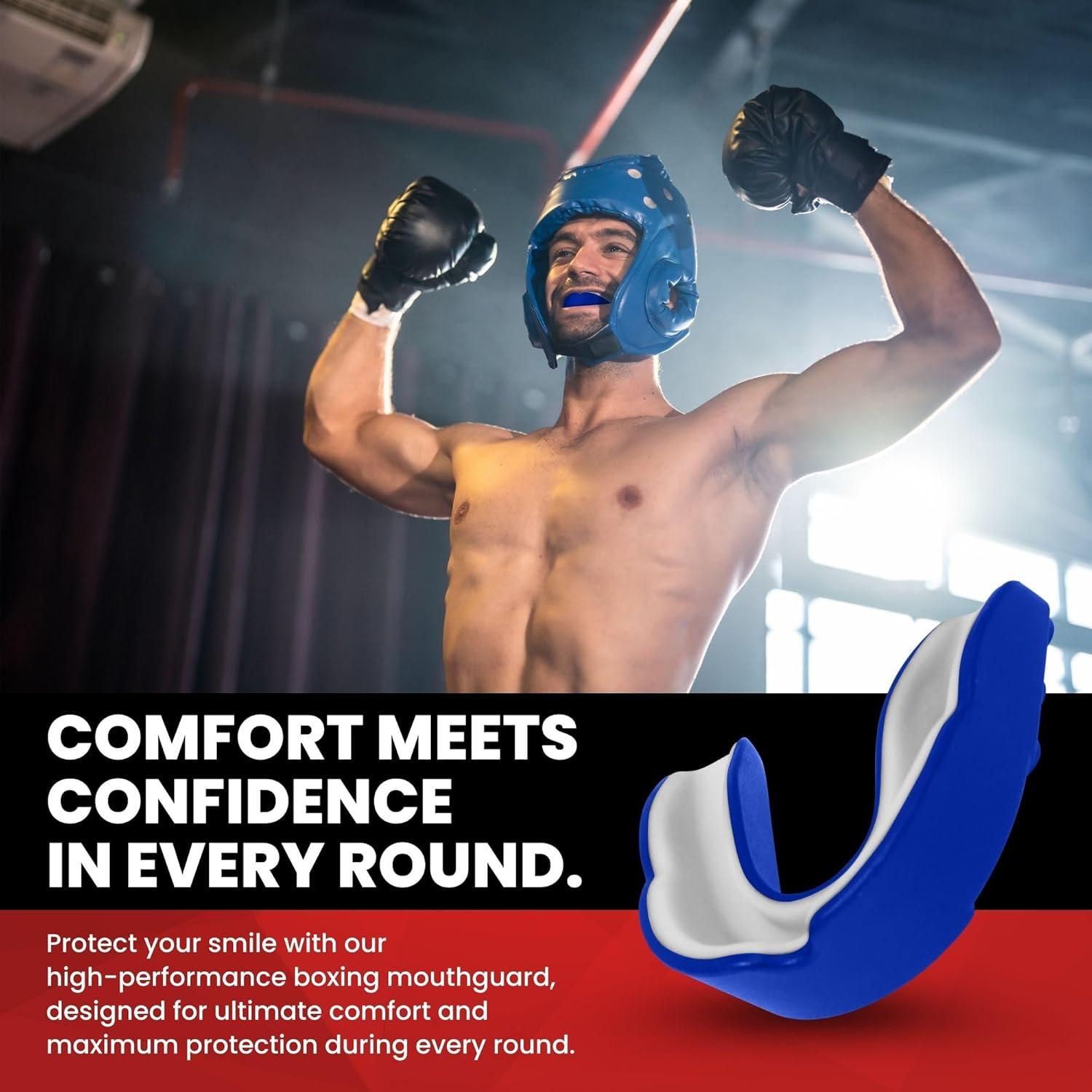 Protector Bucal Safe Grin para Boxeo y MMA - Azul