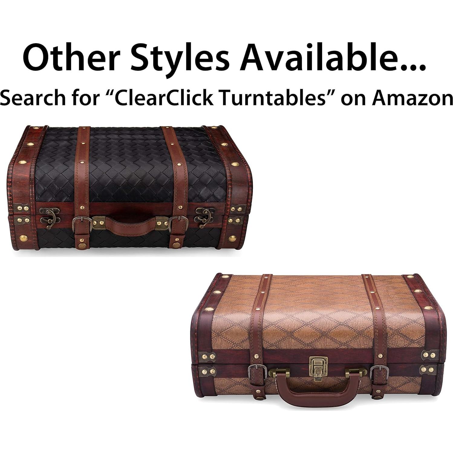 Tocadiscos Vintage ClearClick Bluetooth USB 33/45/78 RPM