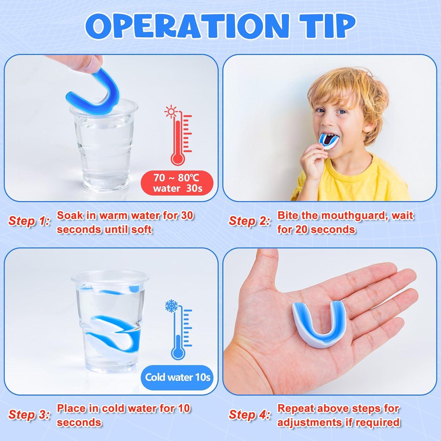 Protector Bucal Juvenil MENOLY 6 Piezas para Deportes