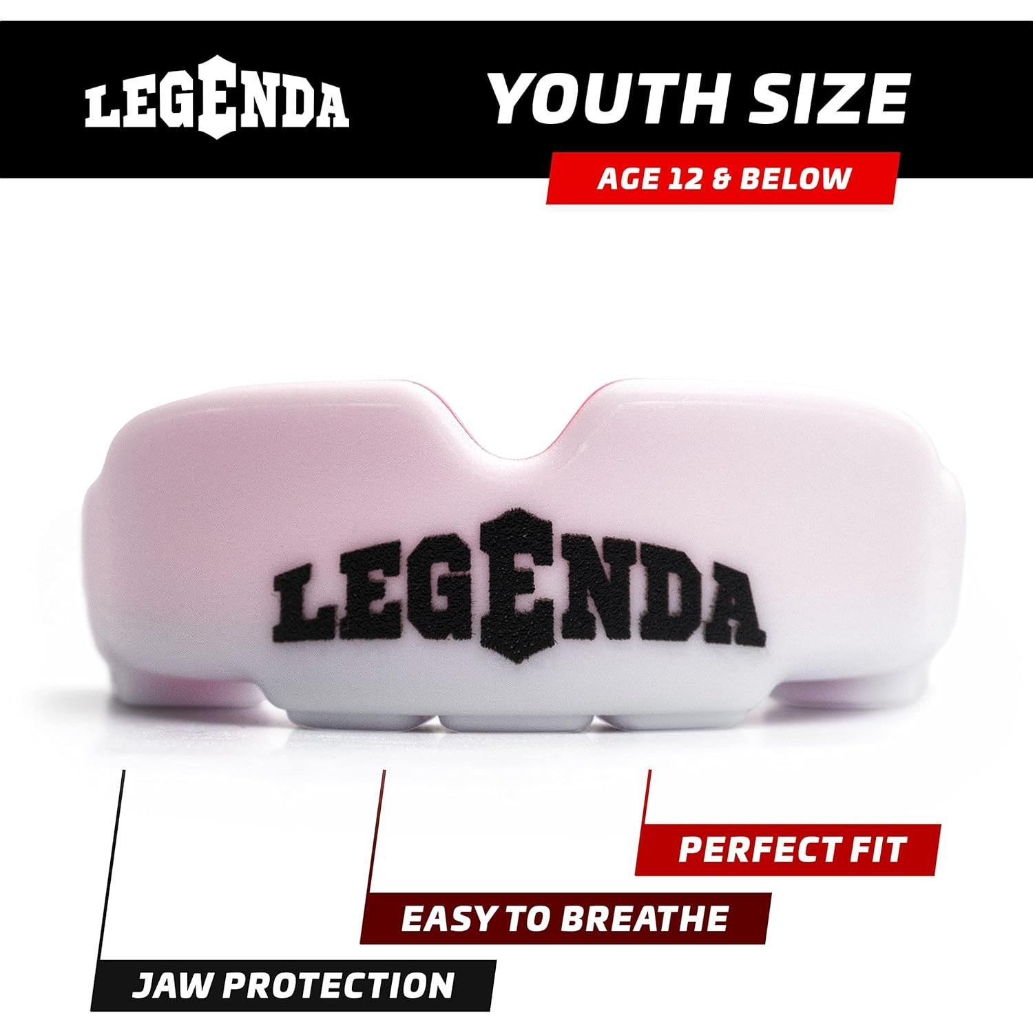 Protector Bucal Profesional Legenda Kids Blanco/Rosa