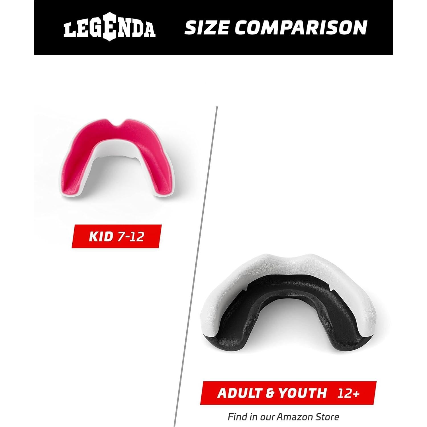 Protector Bucal Profesional Legenda Kids Blanco/Rosa