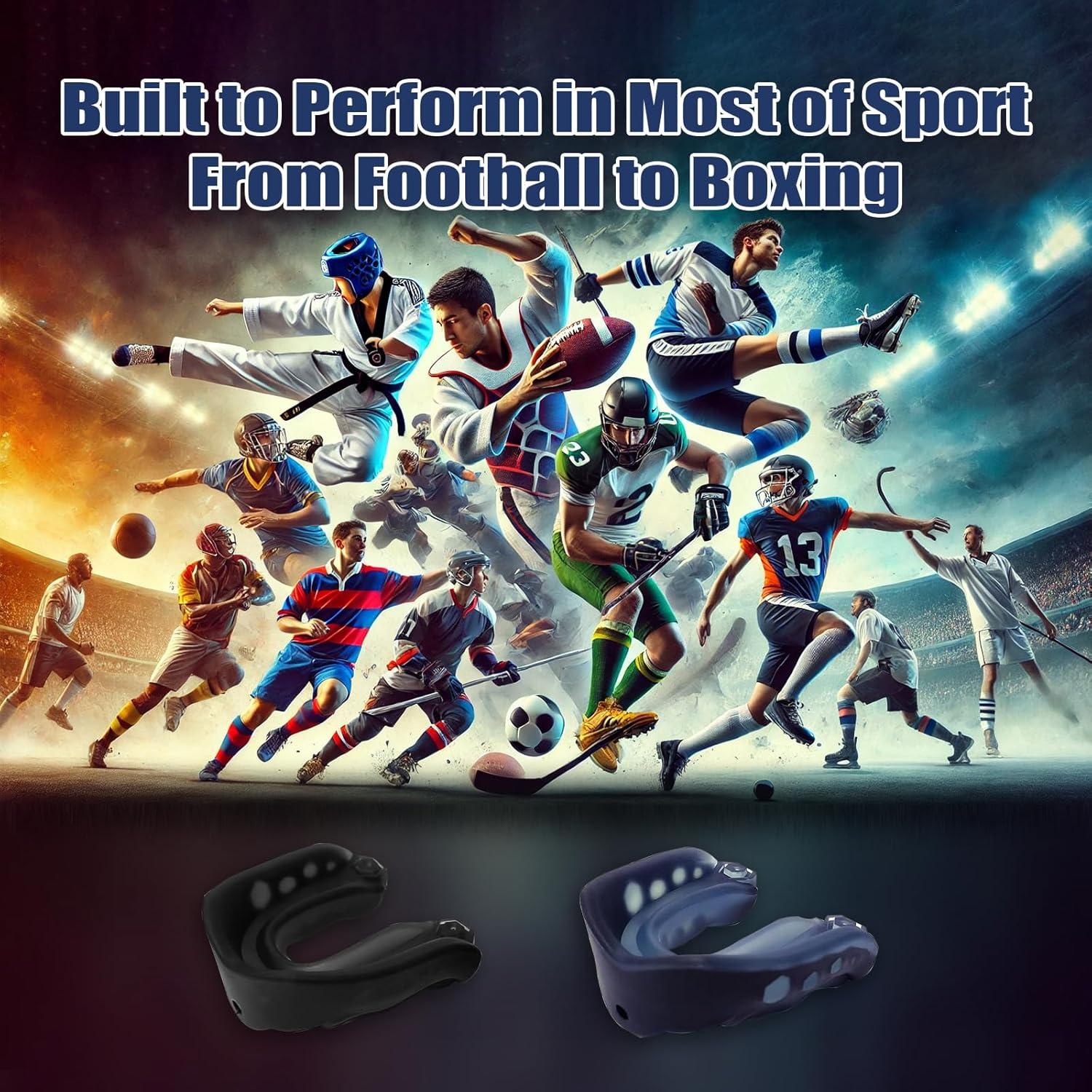 Protector Bucal Deportivo KLASHE para Niños 4-8 Años - Paquete de 2