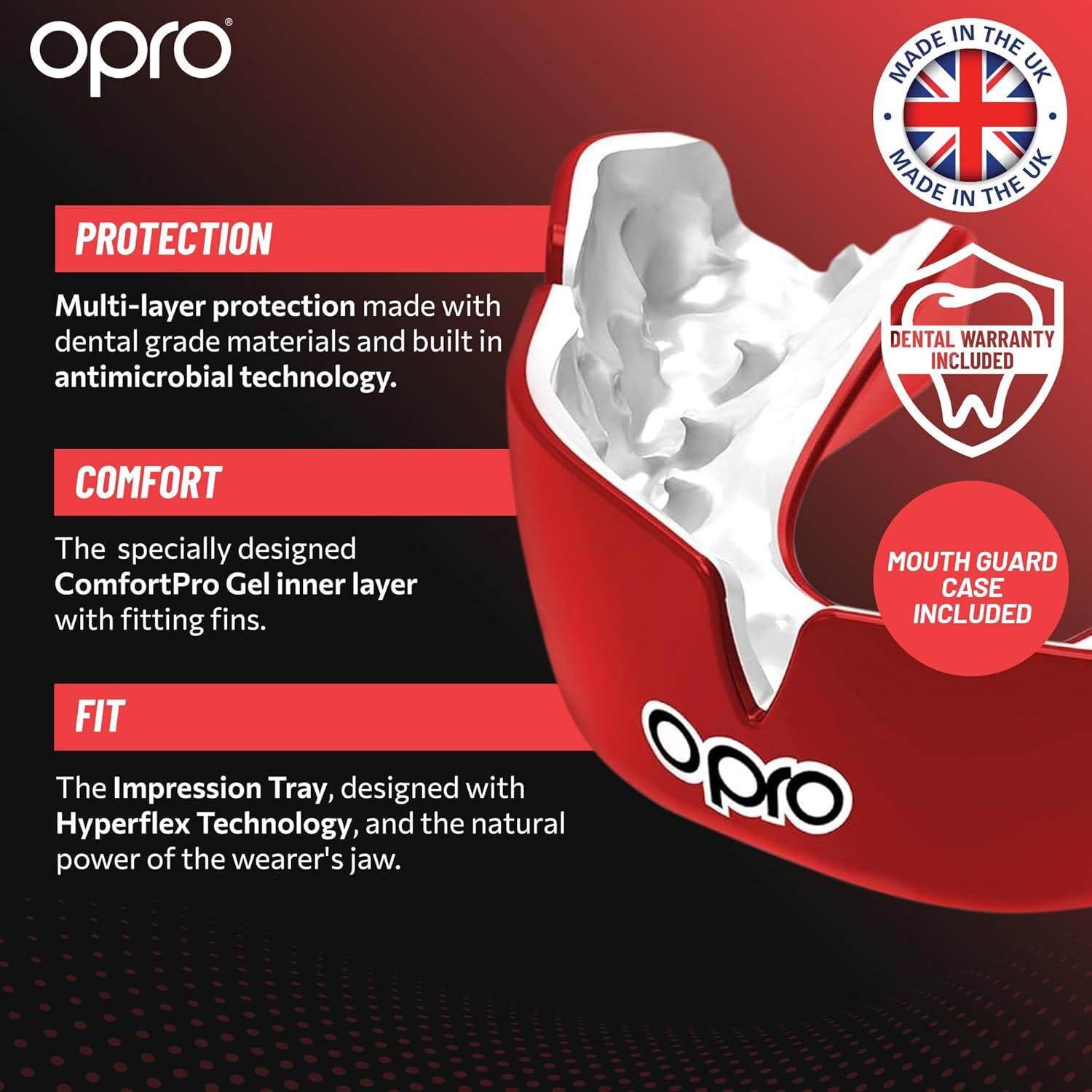 Protector Bucal Personalizado OPRO Adulto Transparente 22x12cm