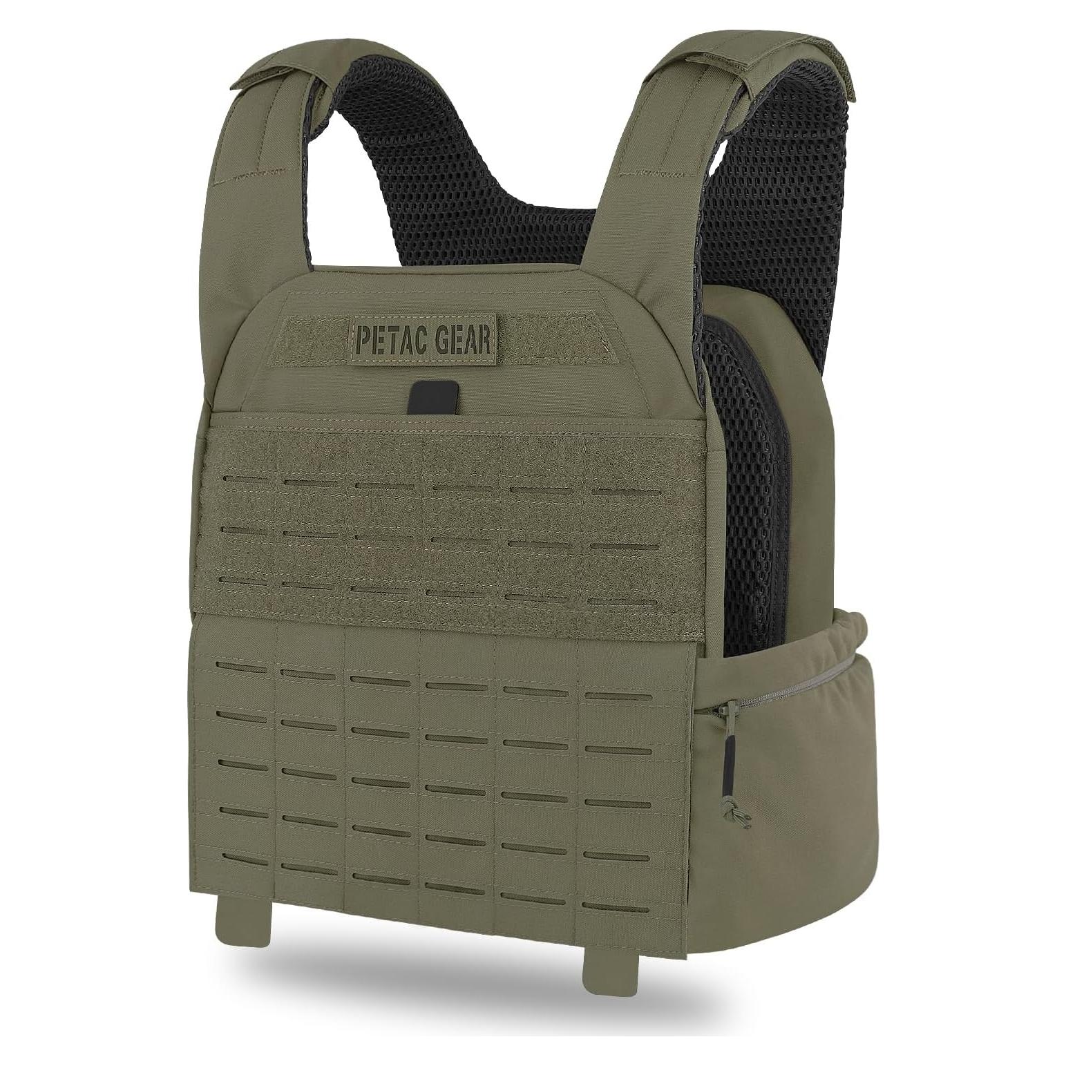 Chaleco Táctico con Peso Ajustable PETAC GEAR - Fitness 9.07 kg