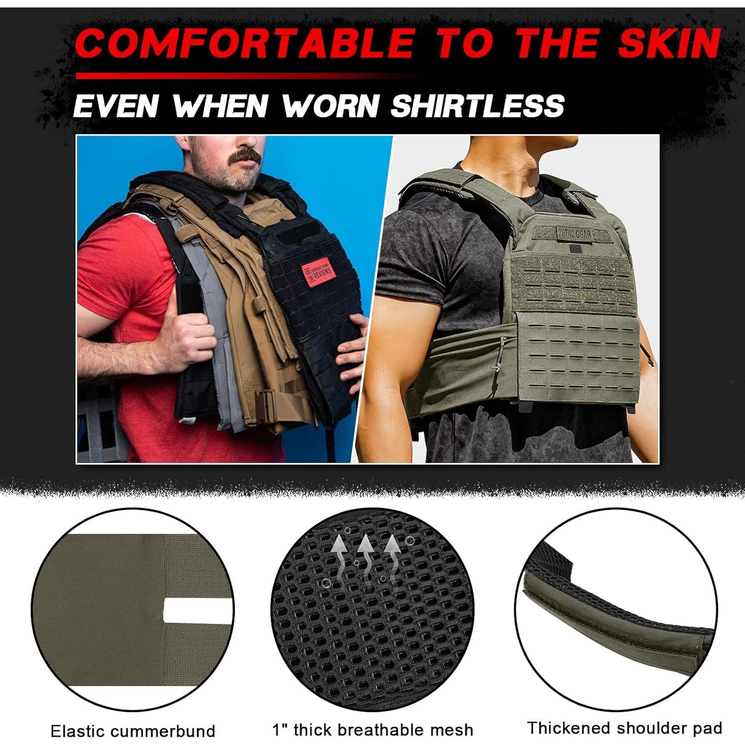 Chaleco Táctico con Peso Ajustable PETAC GEAR - Fitness 9.07 kg