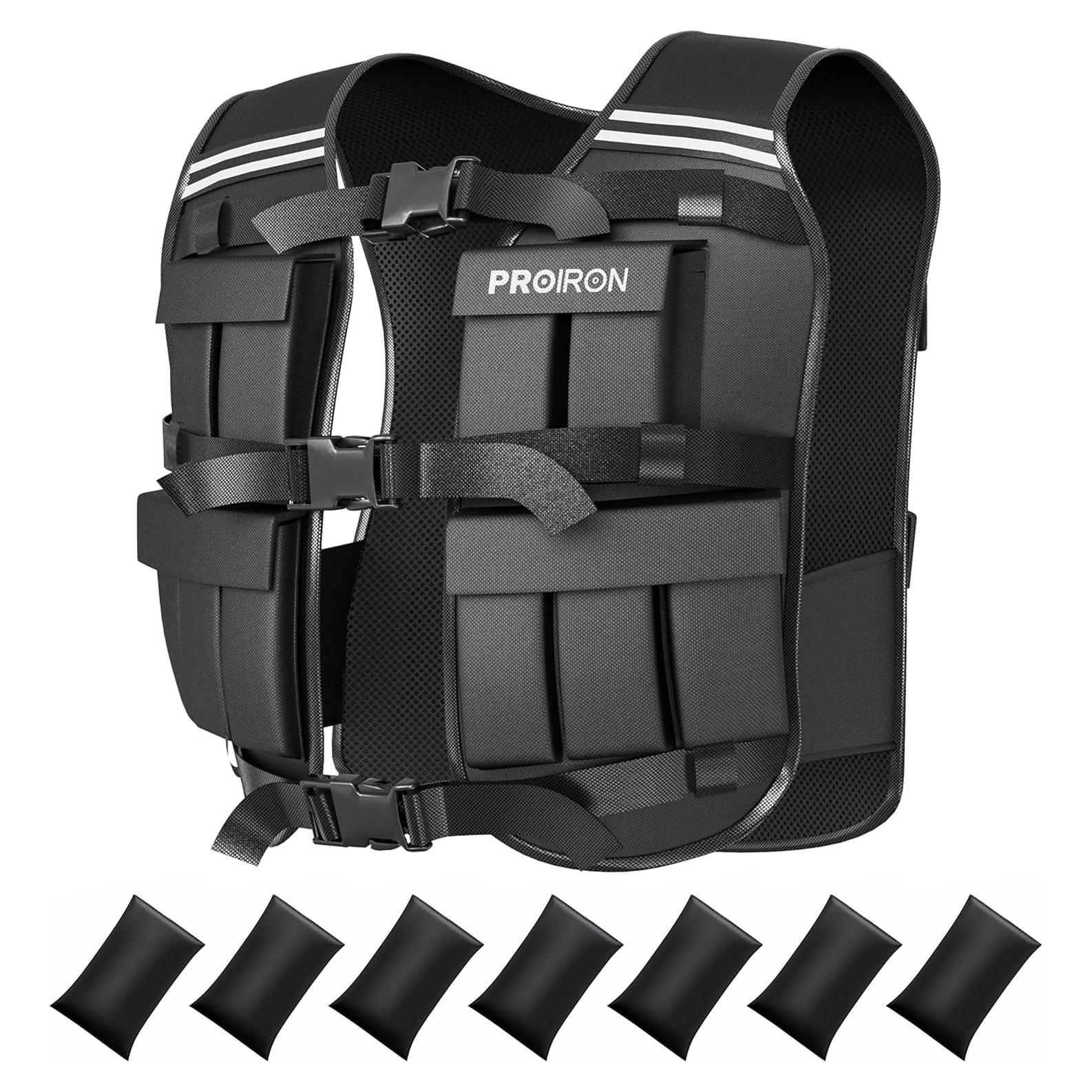 Chaleco con Pesas Ajustable PROIRON 10-20 kg para Entrenamiento
