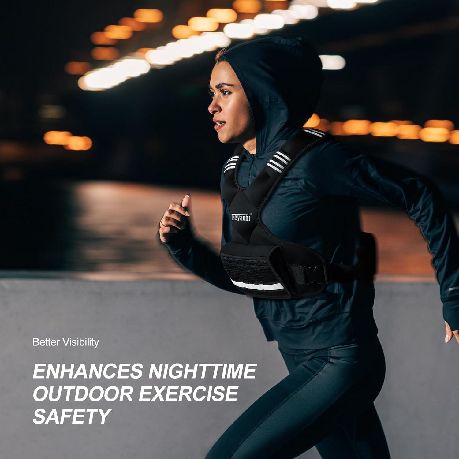 Chaleco con peso ajustable Feyachi 1.4kg a 5.4kg para entrenamiento