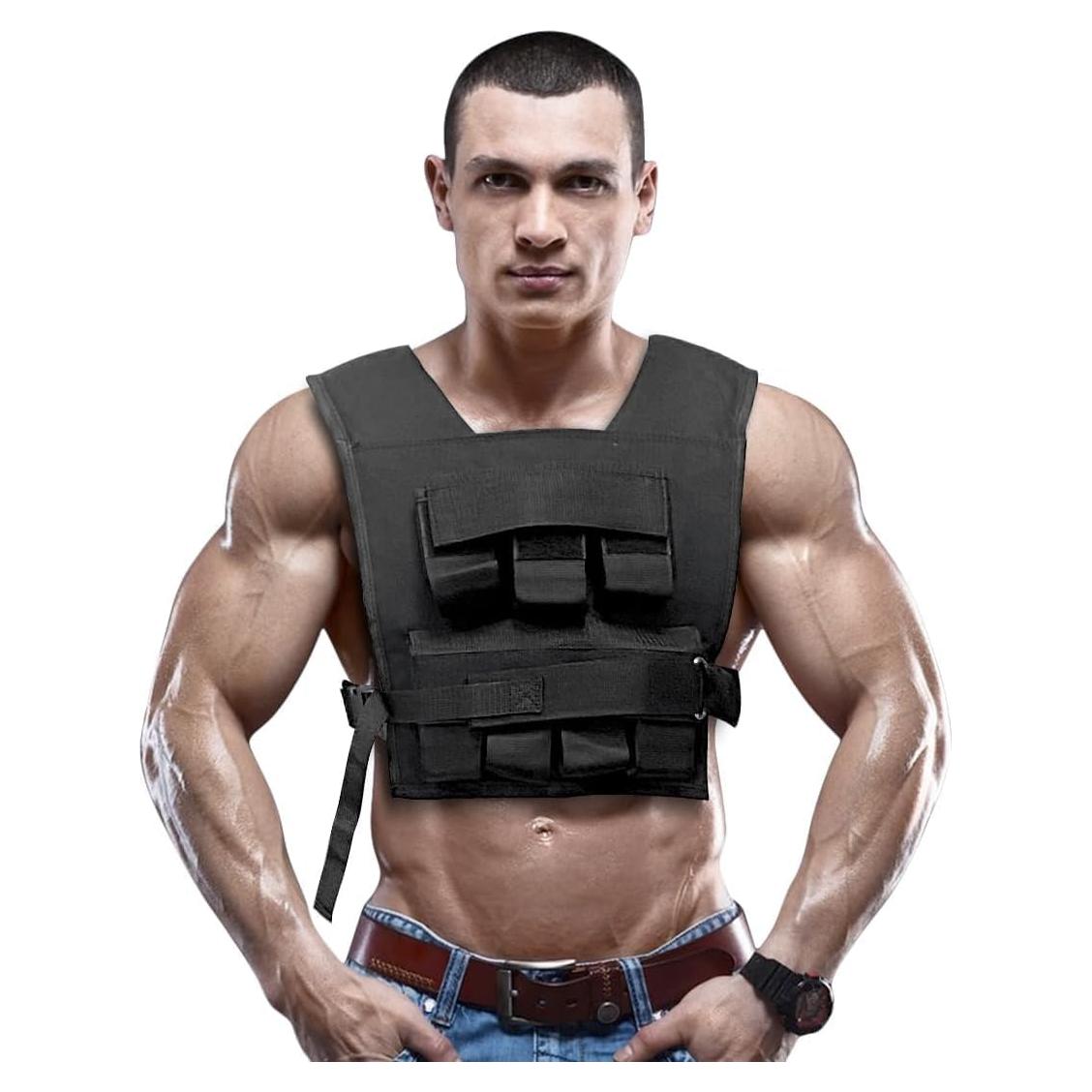 Chaleco de Pesas Ajustable GYMENIST 6.12 kg Negro