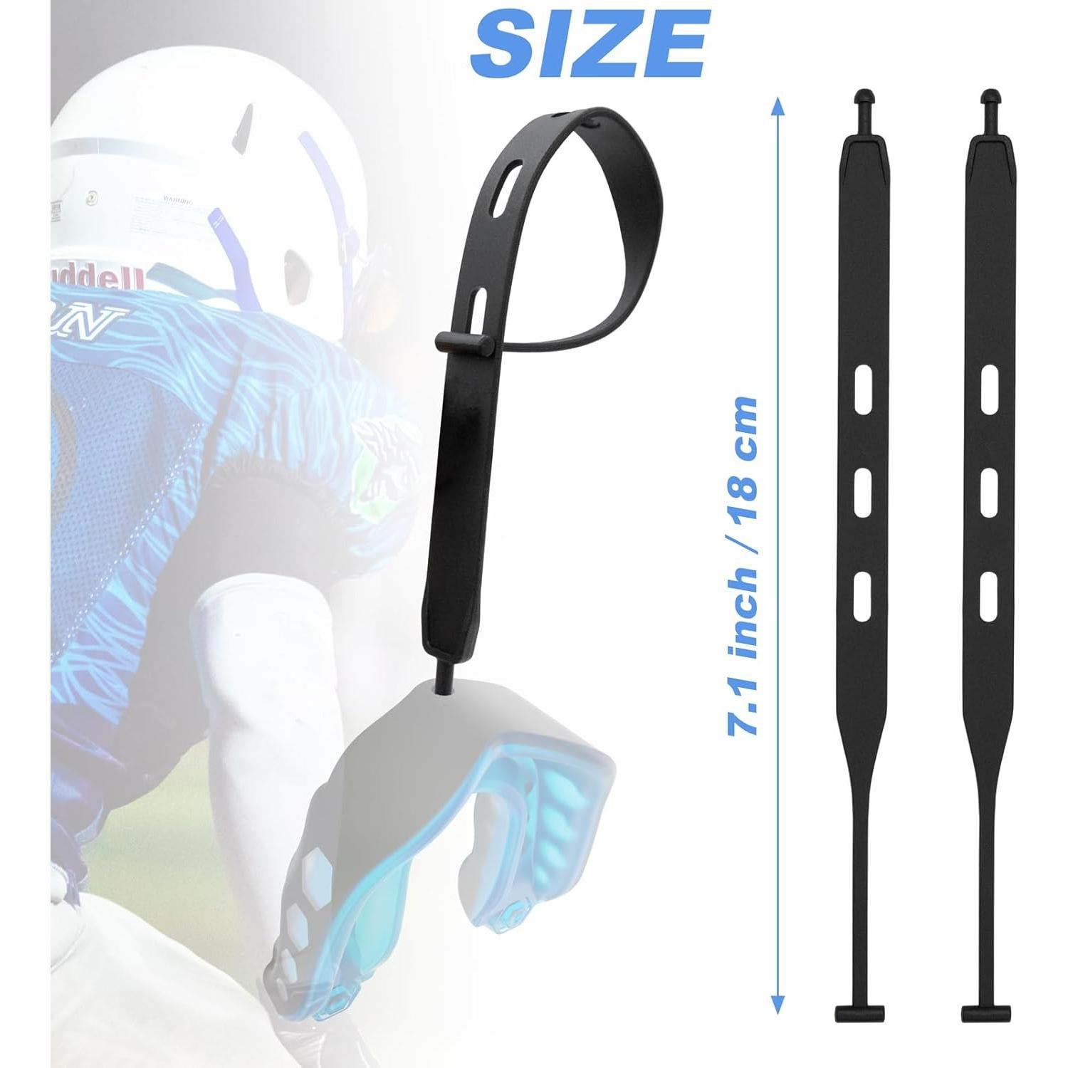 Paquete de 2 Sujetadores Universales para Protector Bucal Negro