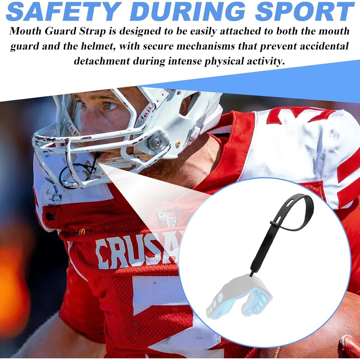 Paquete de 2 Sujetadores Universales para Protector Bucal Negro