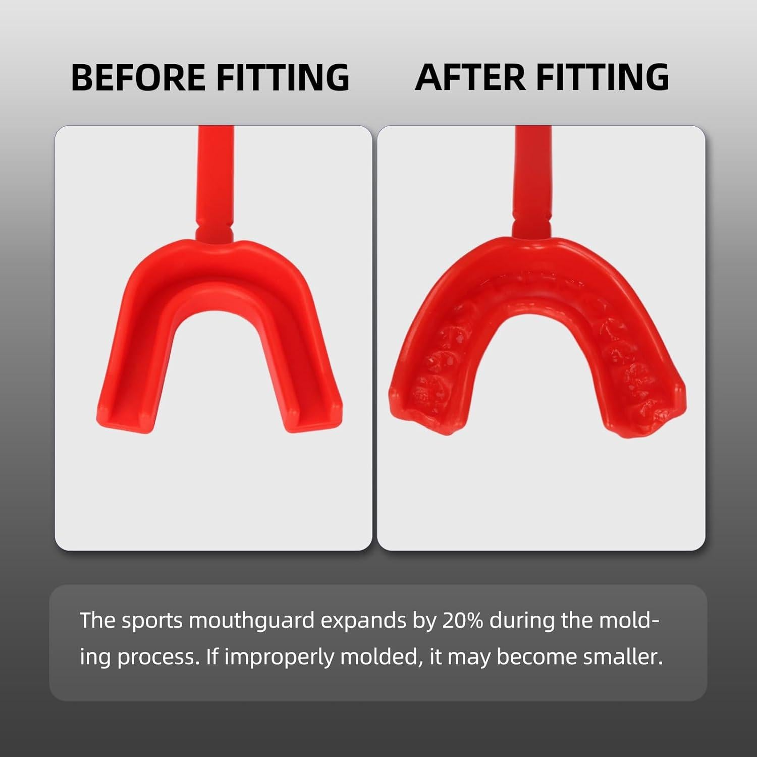 Paquete de 2 Protectores Bucales Deportivos HIAARO Ajuste Personalizado