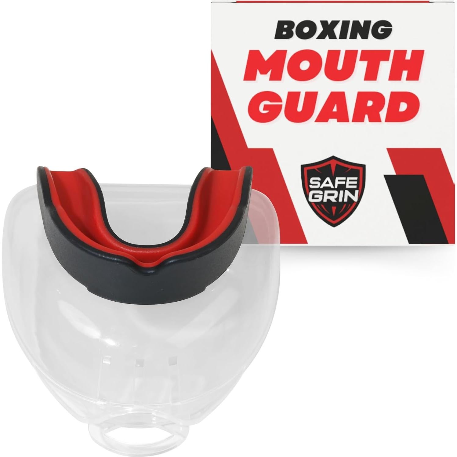Protector Bucal Safe Grin para Boxeo y MMA - Negro Adulto