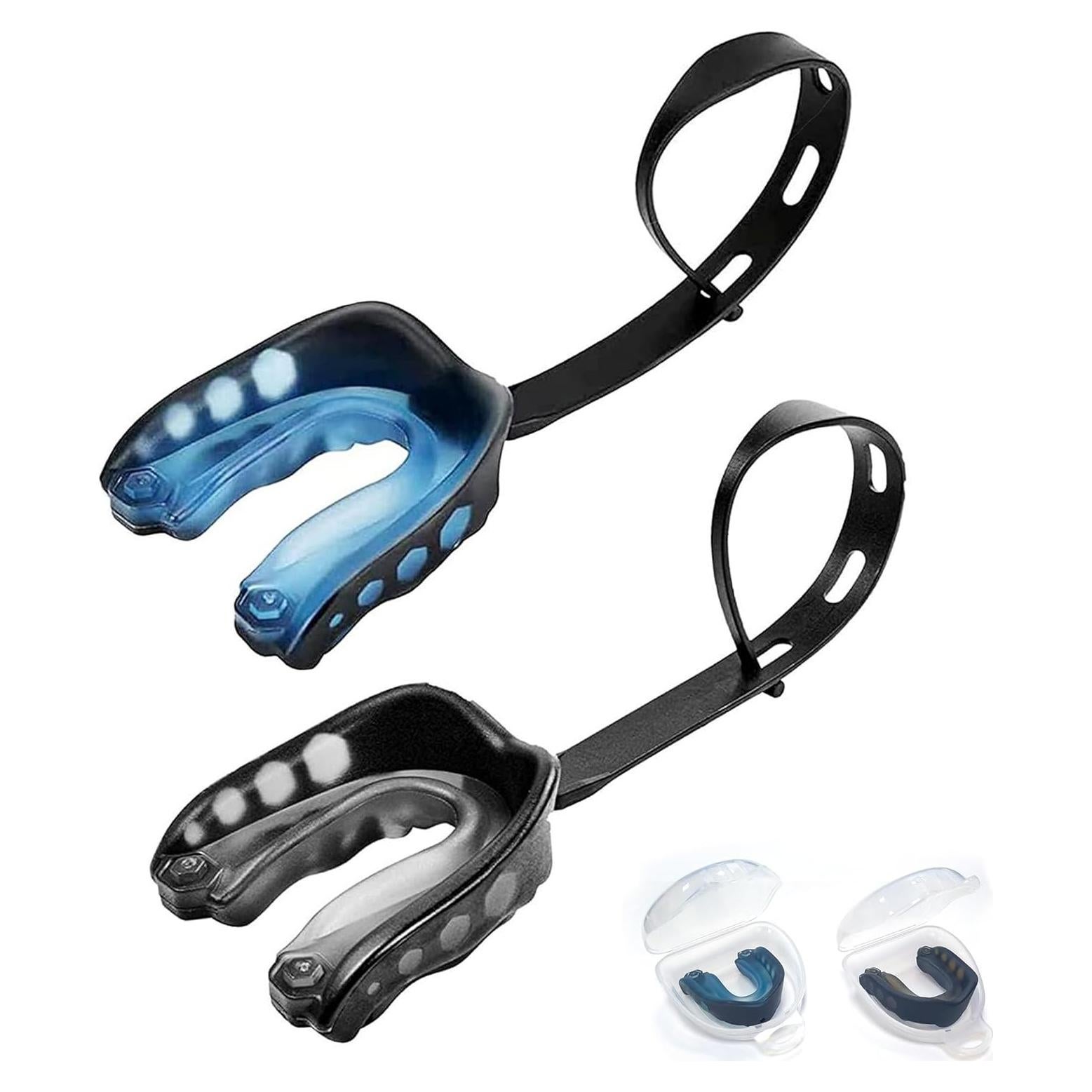 Protector Bucal Deportivo Ordbuum para Fútbol y Más - Azul y Negro