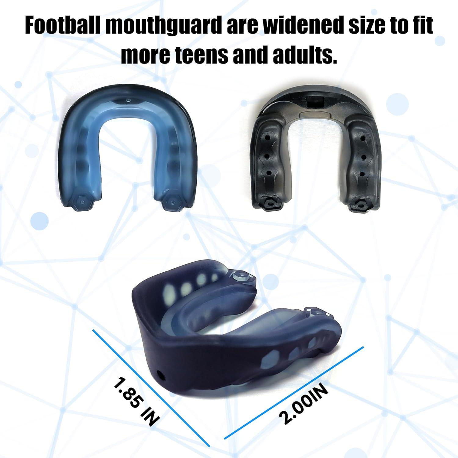 Protector Bucal Deportivo Ordbuum para Fútbol y Más - Azul y Negro