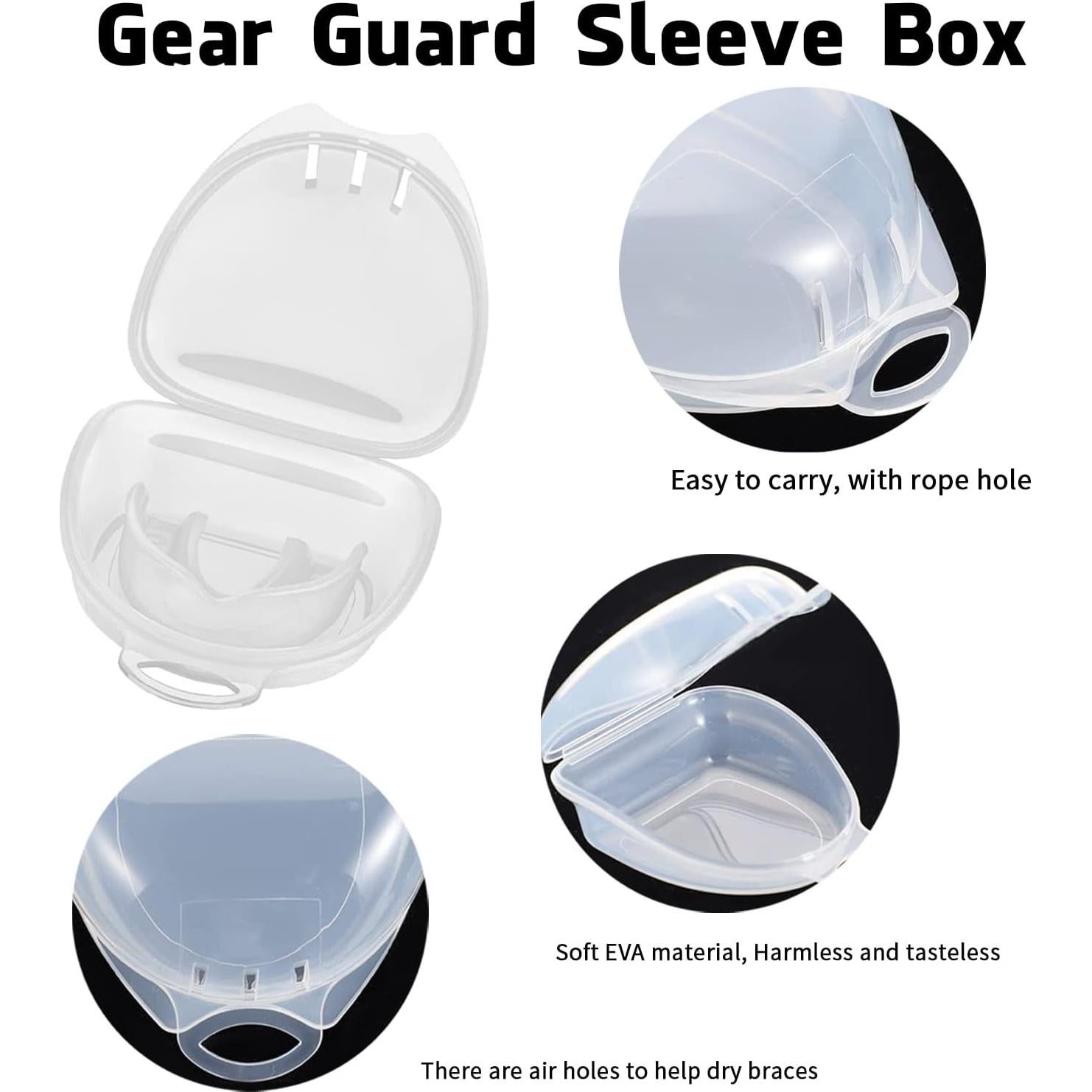 Protector Bucal Deportivo Geodurn 4 Piezas Adulto e Infantil