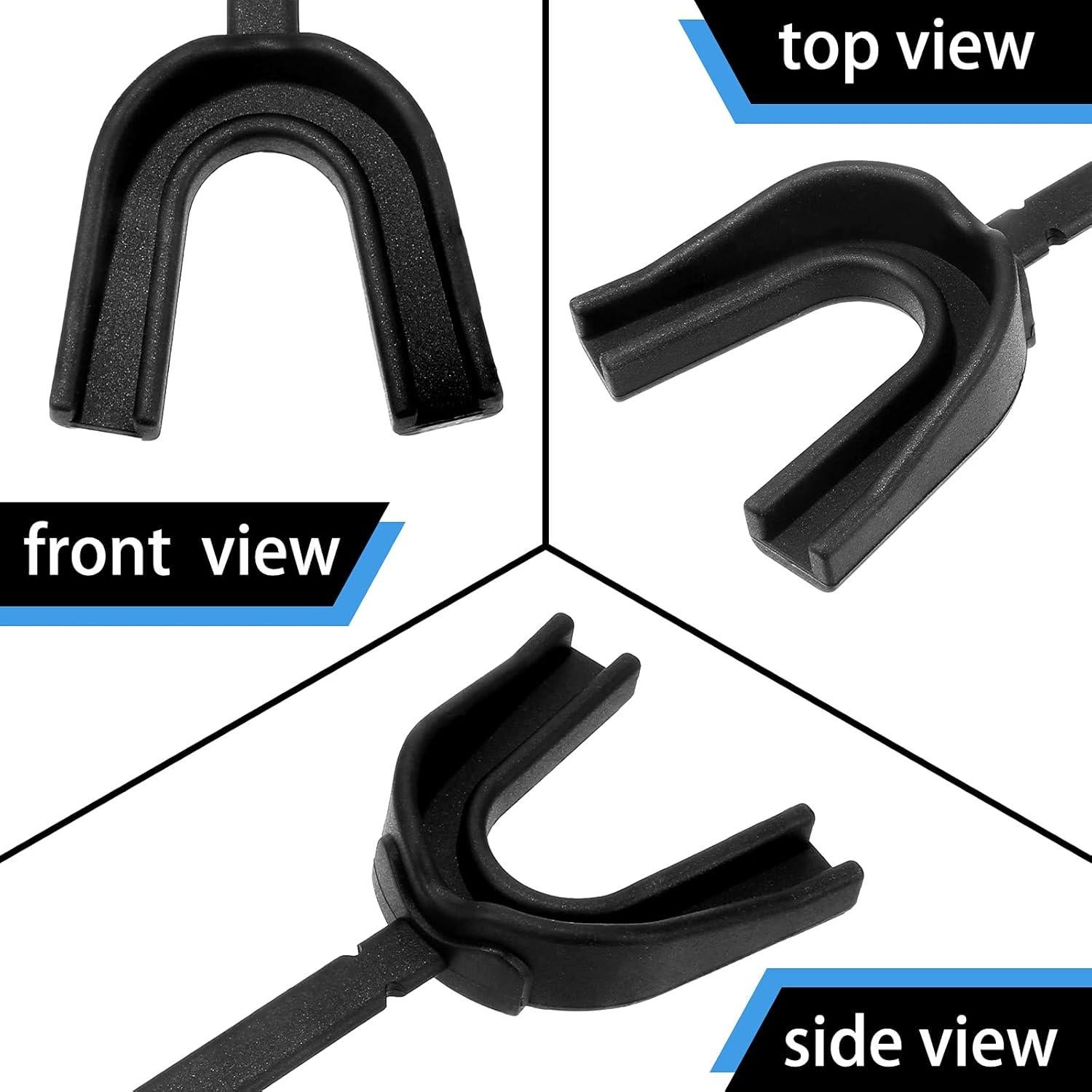 TOODOO 3 Protectores Bucales Juveniles de Silicona Negro