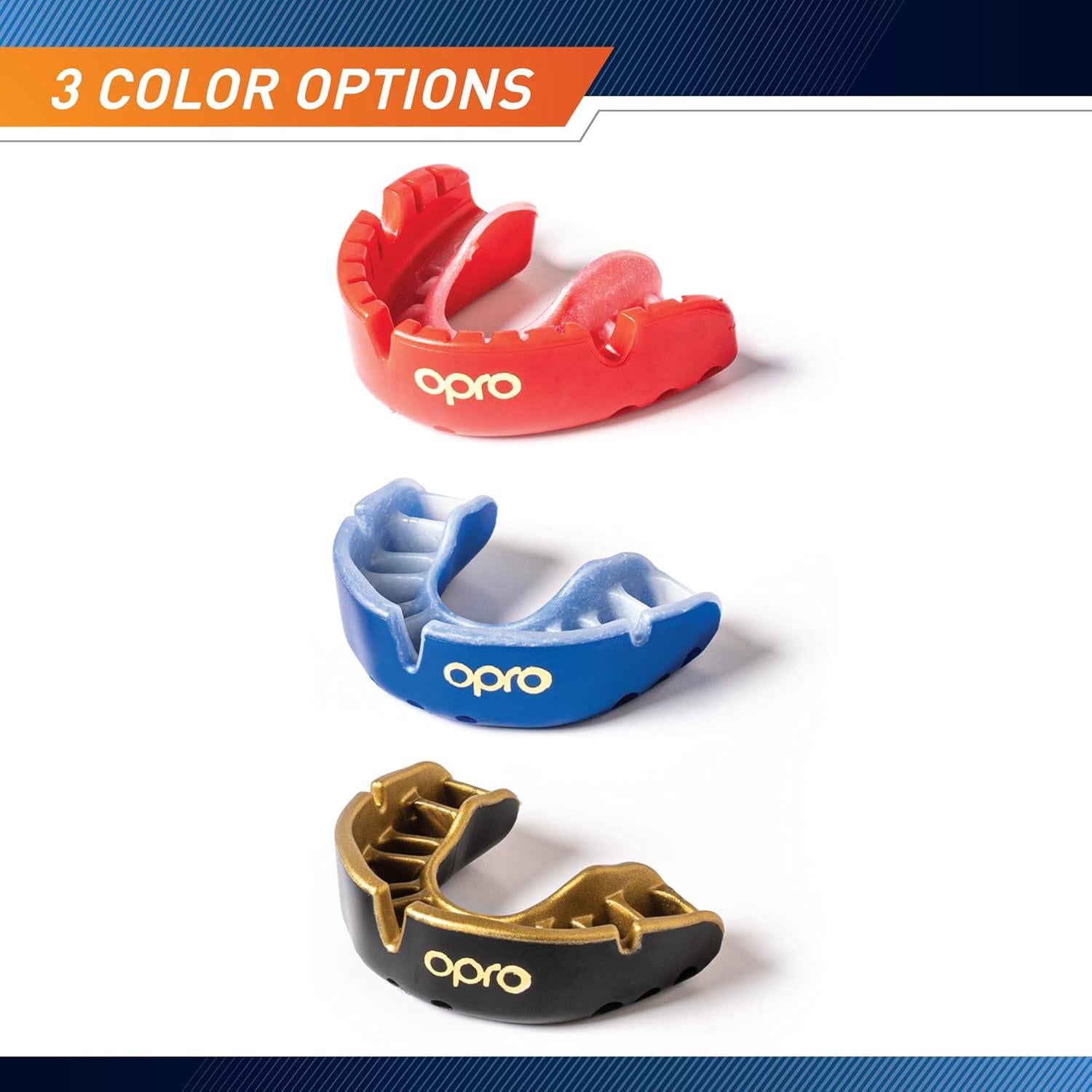Protector Bucal Deportivo OPRO Marcy Adulto Negro - Ajuste Personalizado