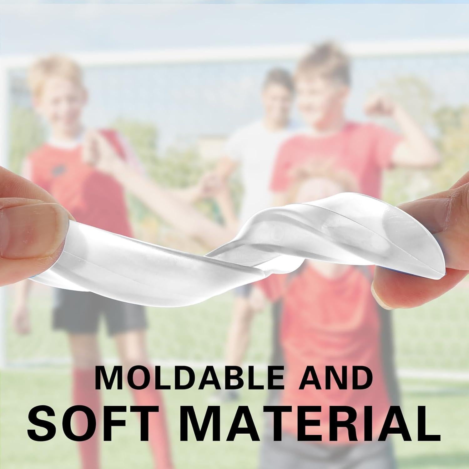 Paquete de 4 Protectores Bucales Deportivos Dimeho Transparente