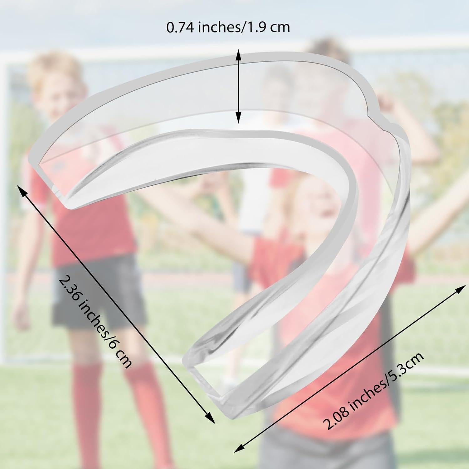 Paquete de 4 Protectores Bucales Deportivos Dimeho Transparente