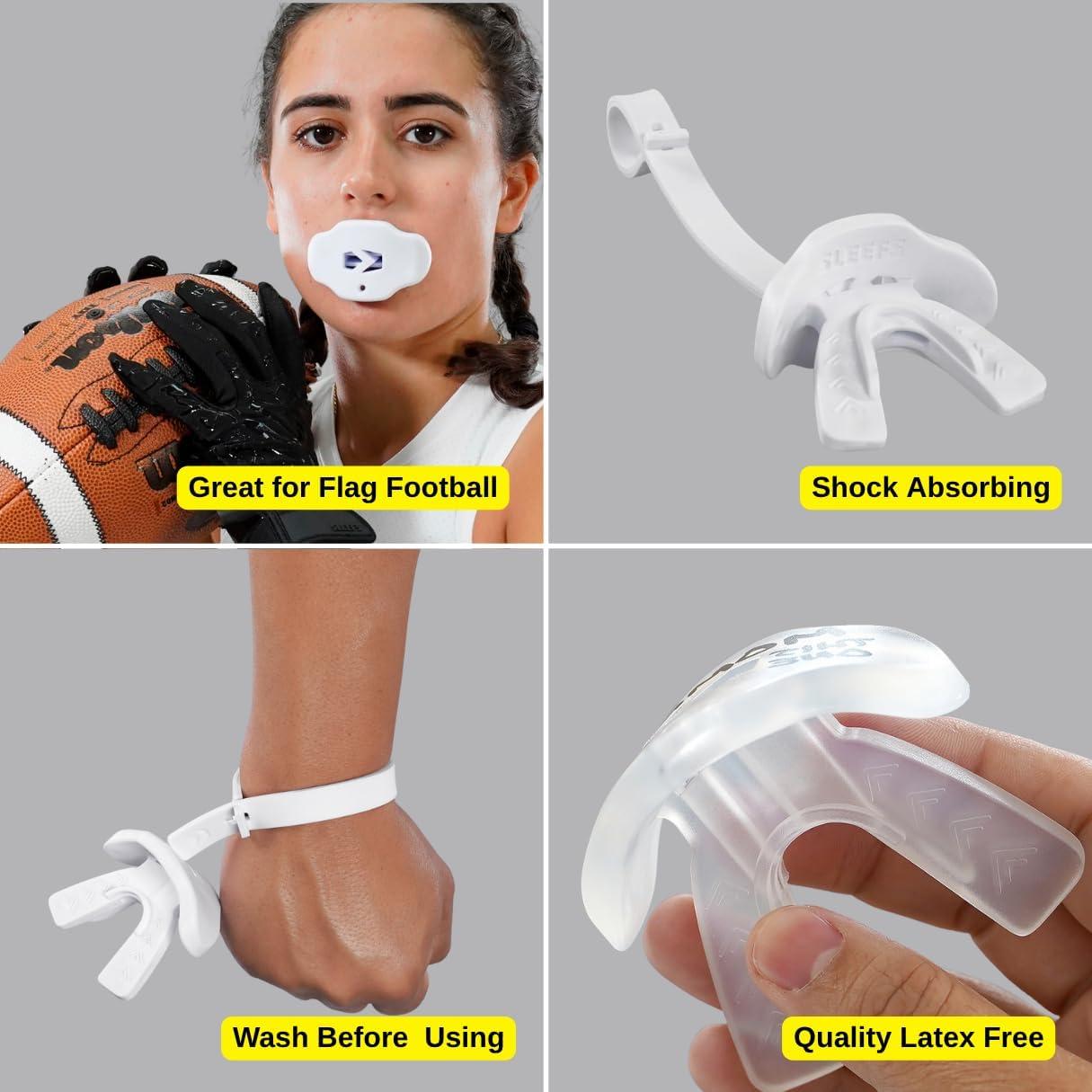 Protector Bucal Deportivo SLEEFS Juvenil Blanco - Sin Hervir