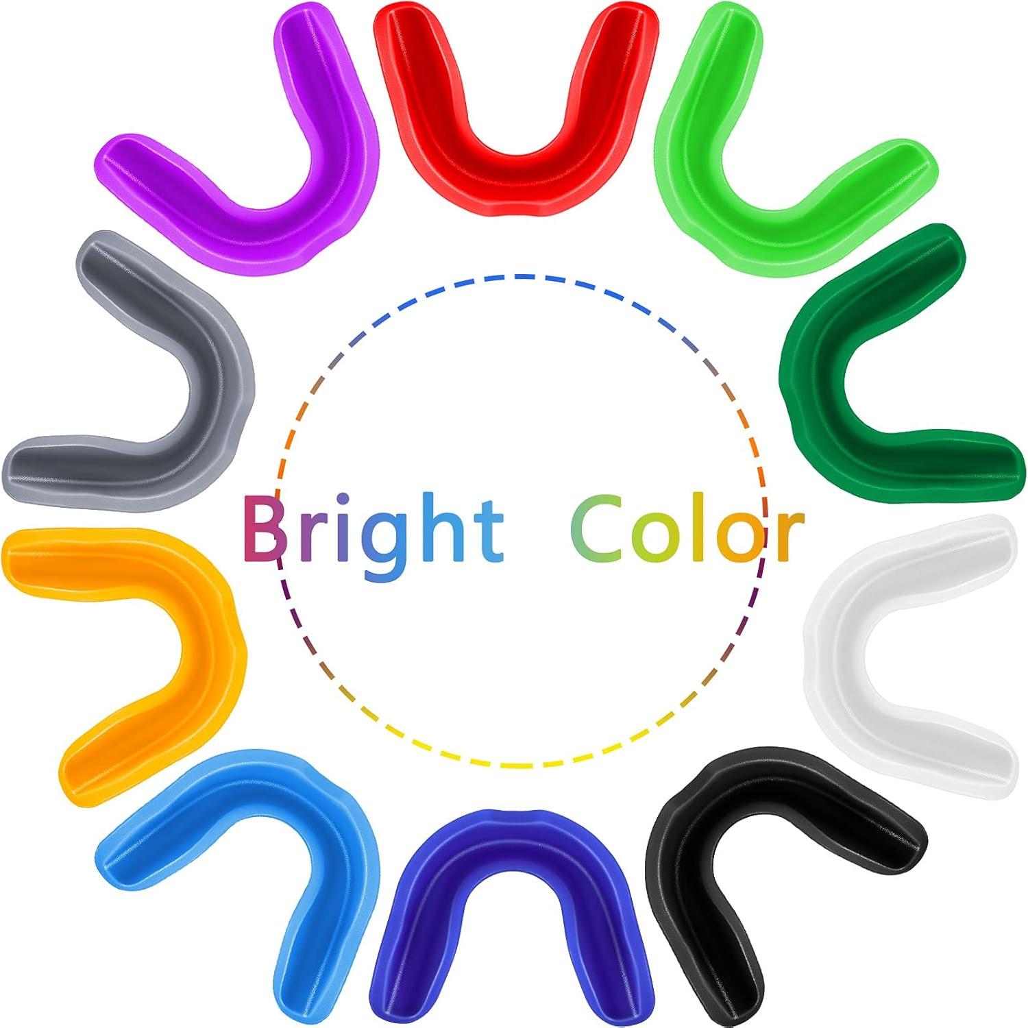 Protector Bucal Deportivo BBTO 20 Pcs Tamaño L Colores Brillantes