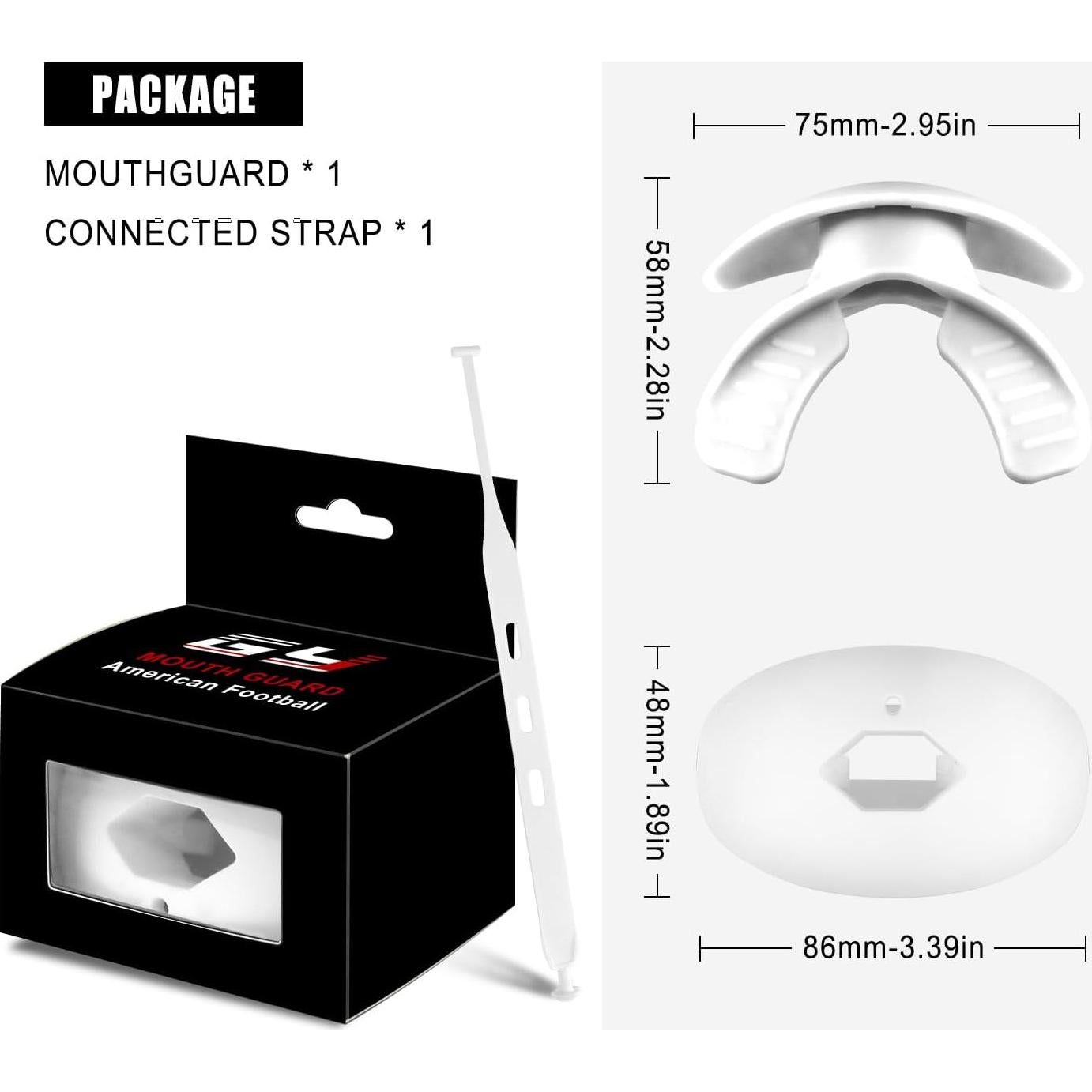 Protector Bucal GY para Deportes de Contacto - Blanco