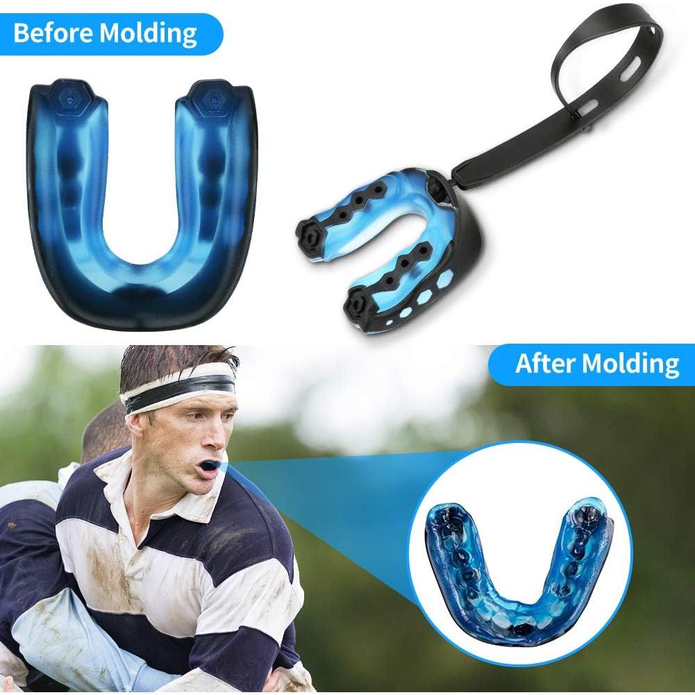 Paquete de 2 Protectores Bucales Suaves Número Uno para Deportes