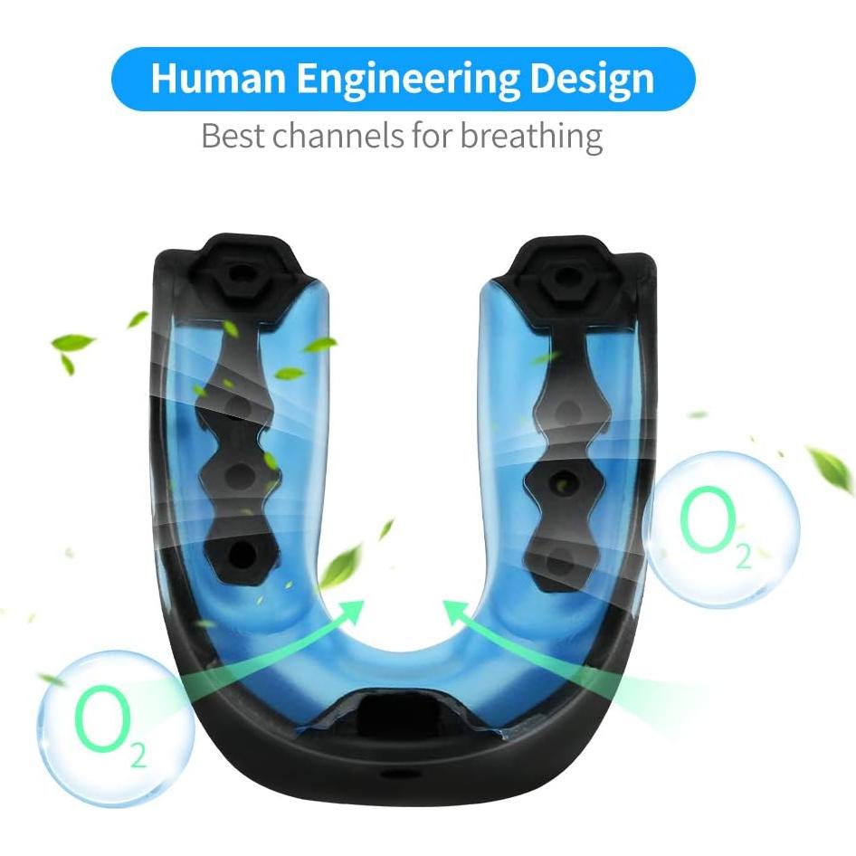 Paquete de 2 Protectores Bucales Suaves Número Uno para Deportes